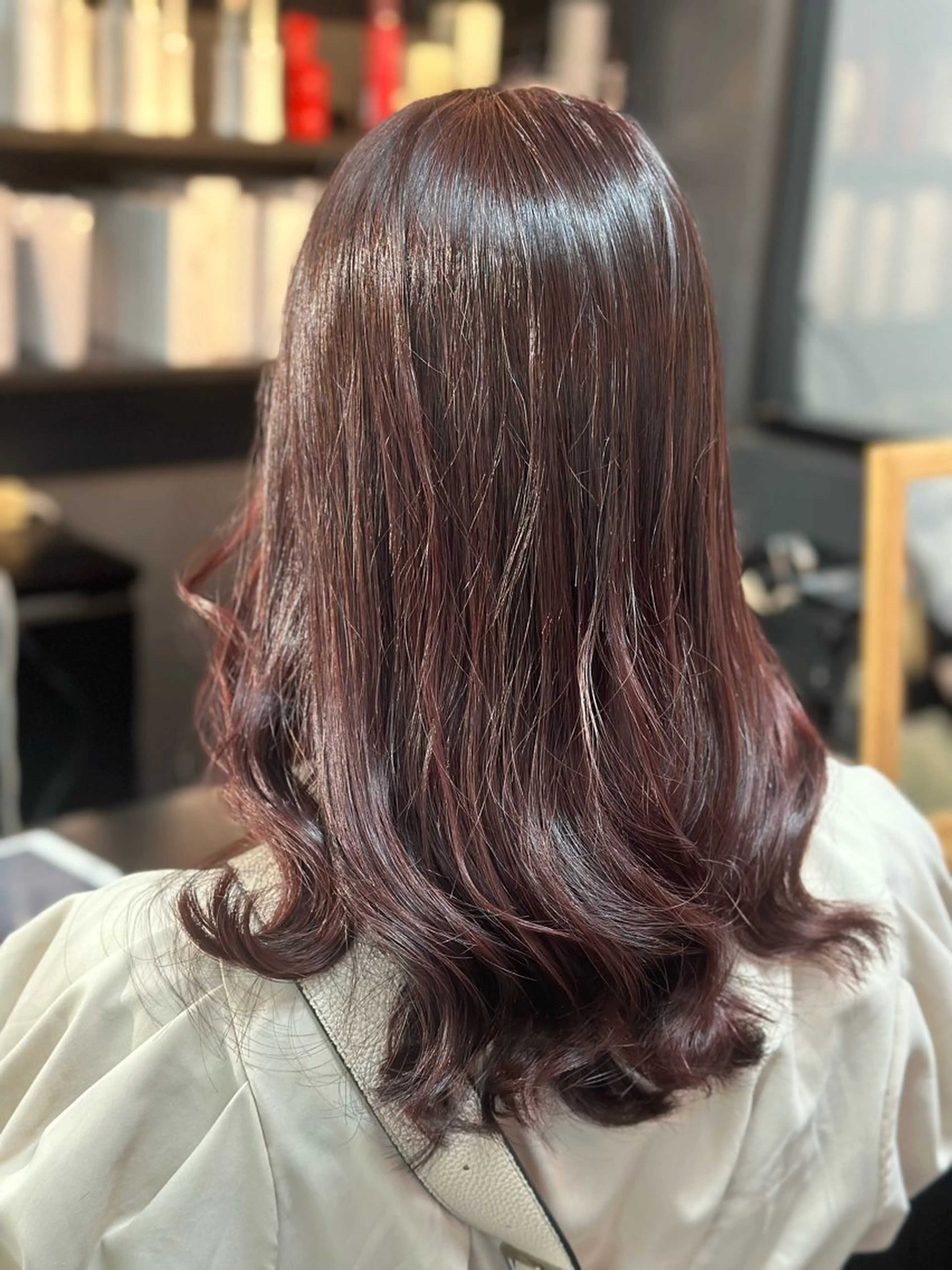 ロング ヘアカラー トリートメント 北村 理奈のヘアスタイル