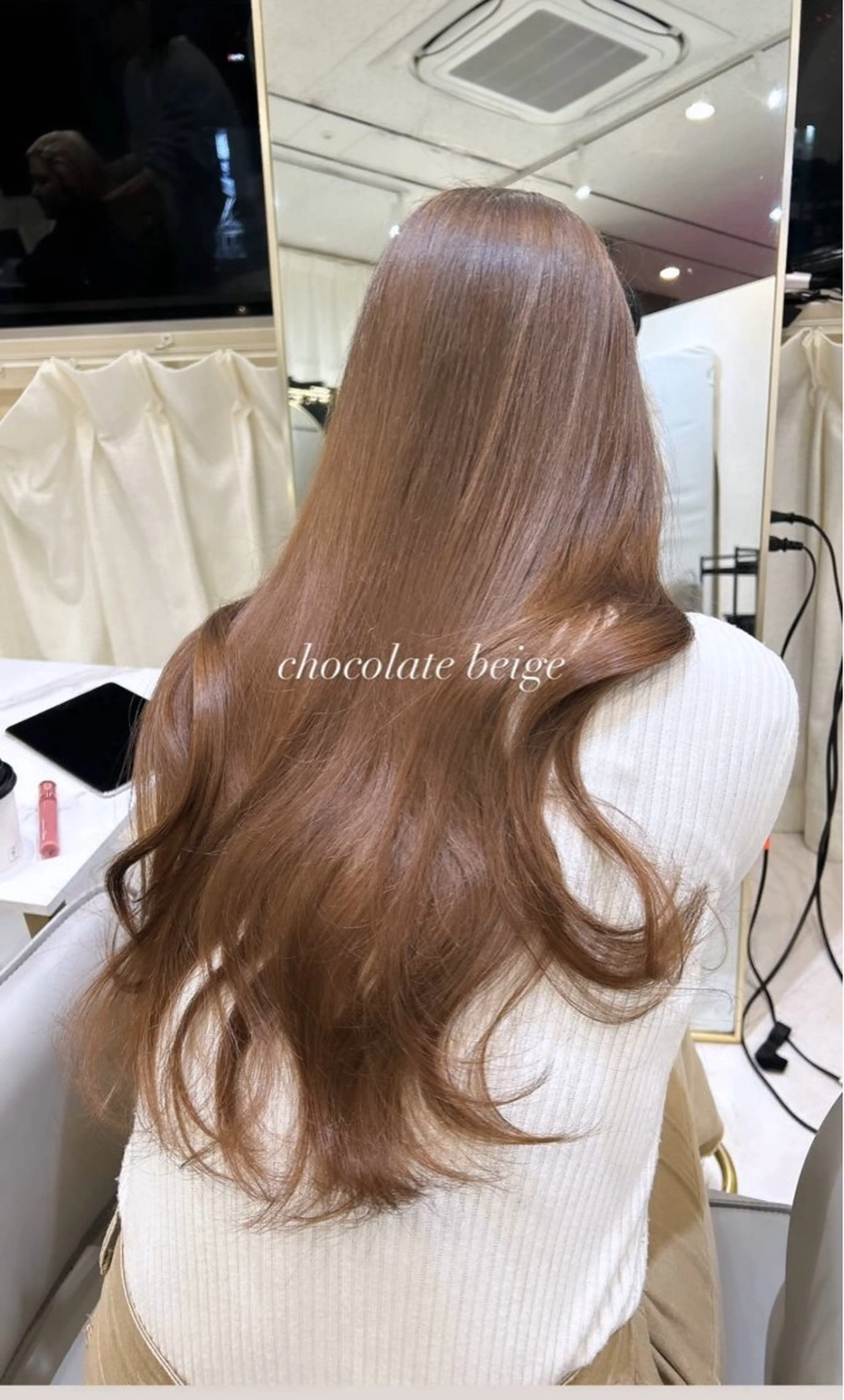 ロング ヘアカラー トリートメント 大阪ヘアカラー ブリーチmarinaのヘアスタイル