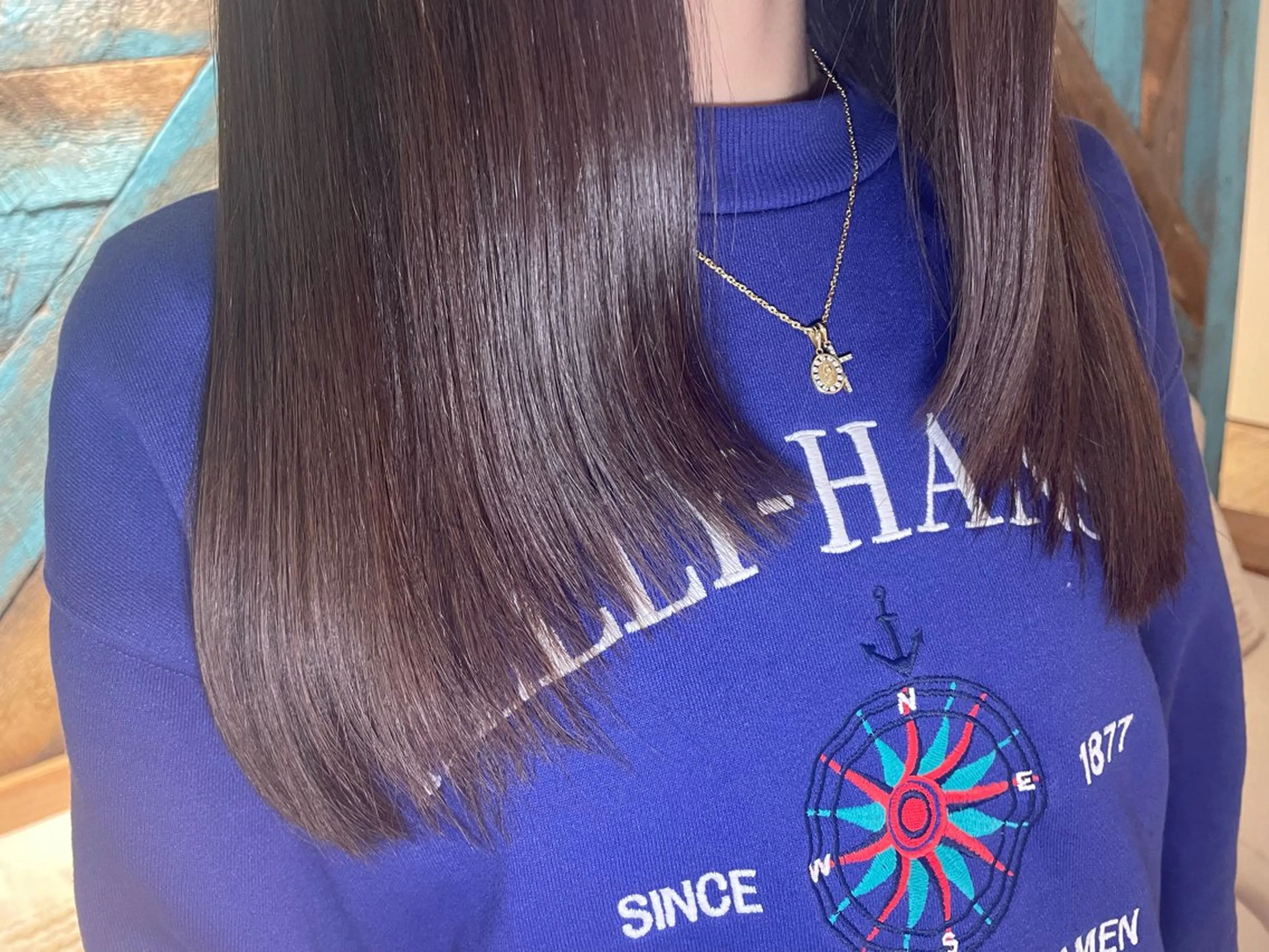 セミロング diar湘南台店所属・ふくだももこ🍑 つるっとボブのヘアスタイル