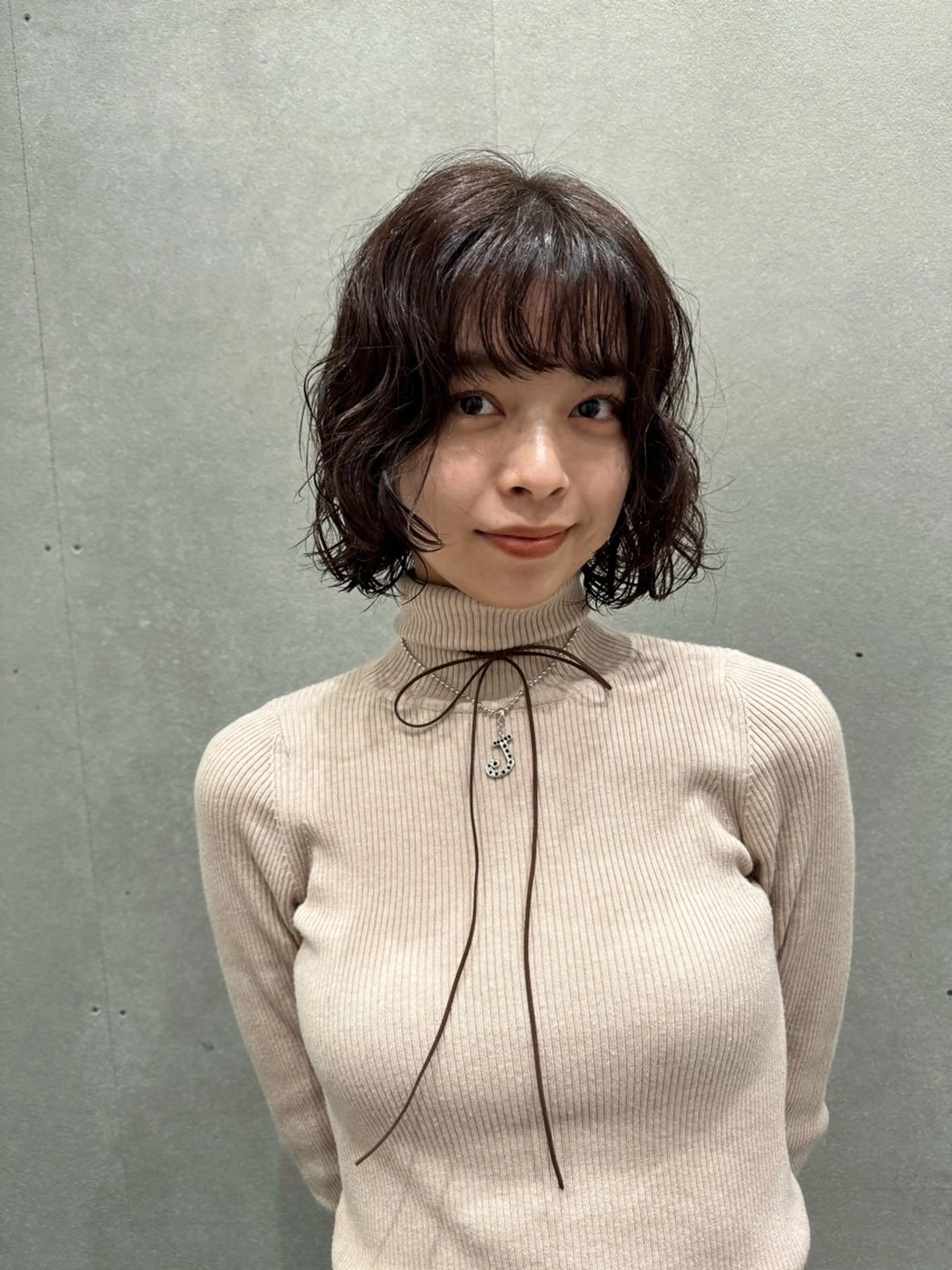 ショート パーマ ボブ カット パーマ トリートメント センスをお届けします 大谷将生INFPのヘアスタイル