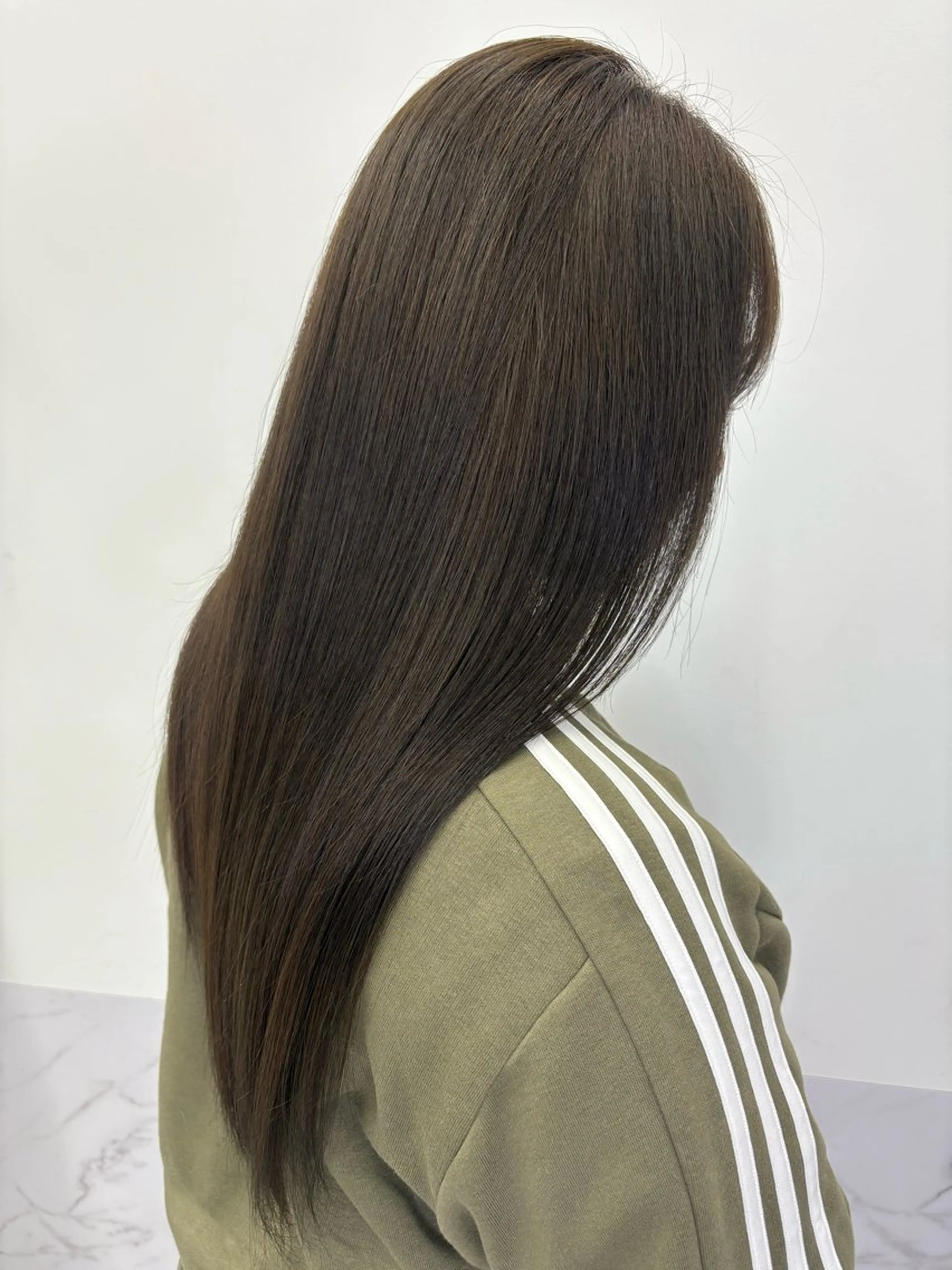 ロング カラー 透明感カラー 髪質改善 トリートメント 八代 珠羽のヘアスタイル