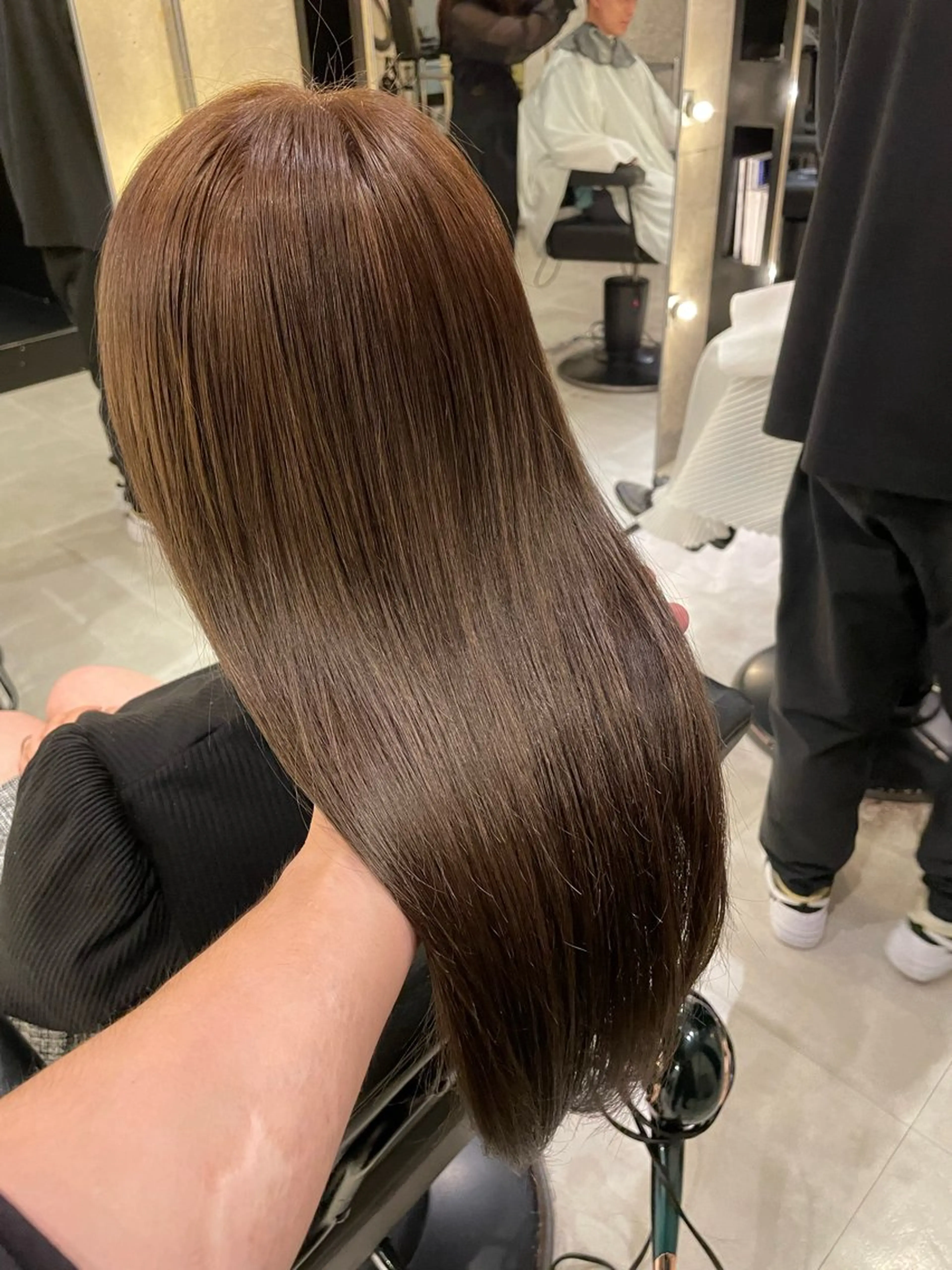 セミロング 髪質改善 酸性ストレート Luxe表参道 髪質改善　奈良のヘアスタイル