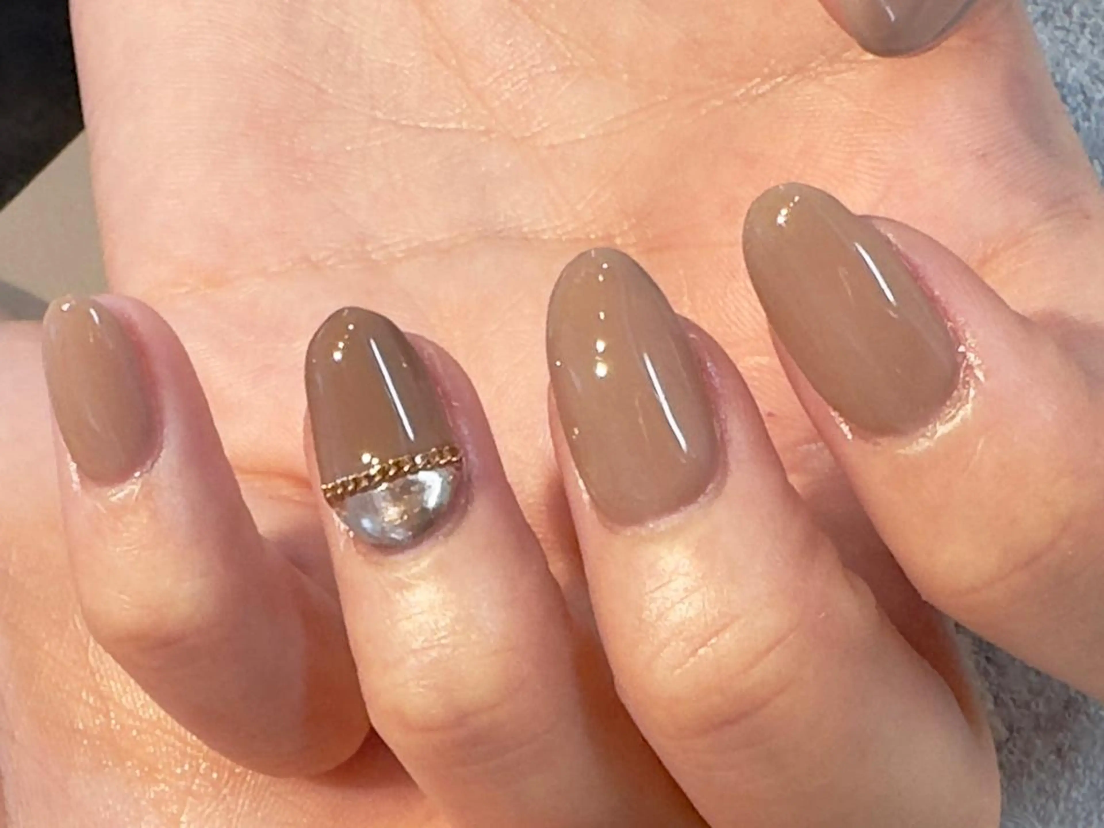 ネイル ミラーネイル ワンカラーネイル ハンドネイル Baden Nail ﾊﾞ-ﾃﾞﾝ ﾈｲﾙのネイルデザイン