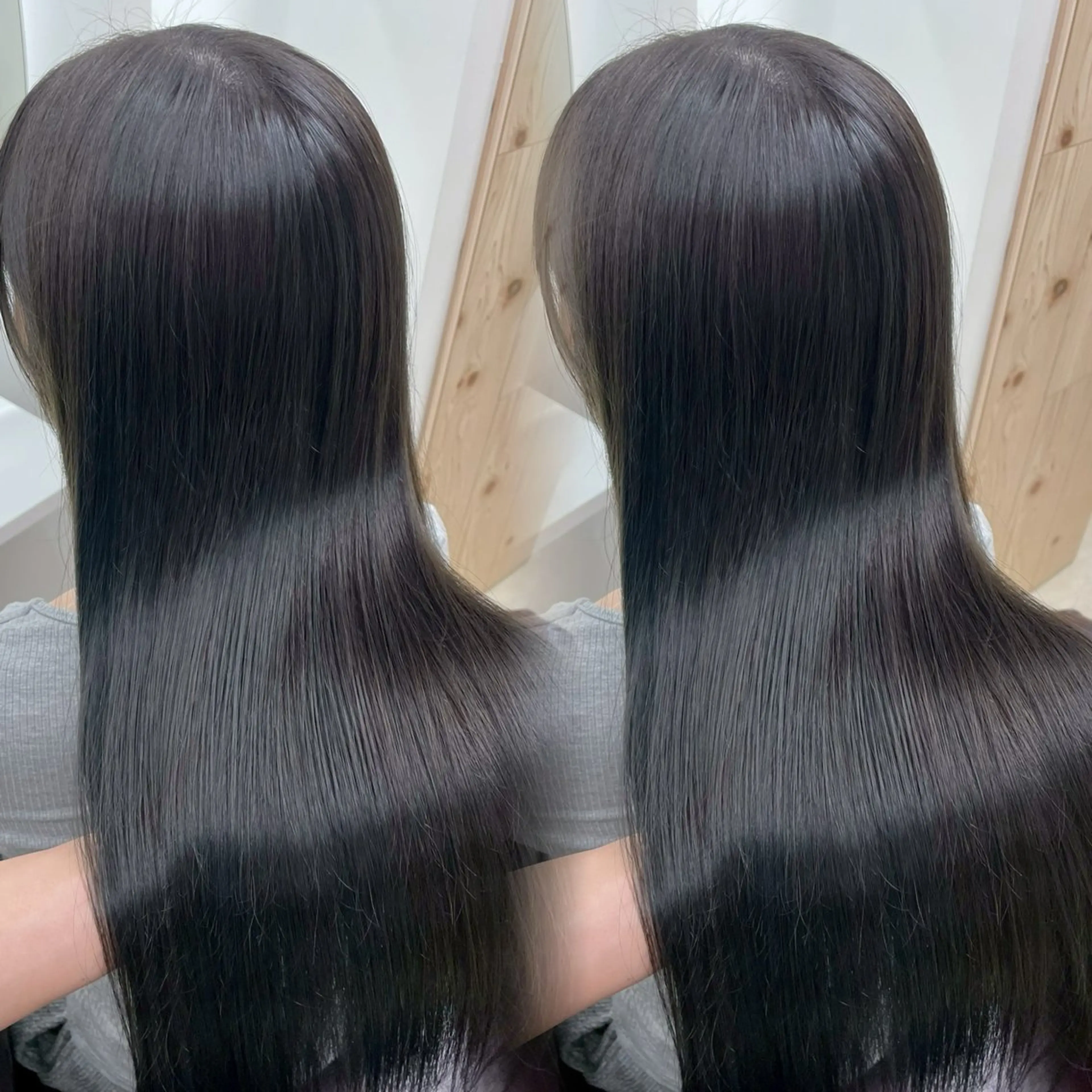 ロング カラー ブリーチ ハイライトカラー ハイライト 髪質改善 レイヤーカット カット ヘアカラー 韓国ヘア/髪質改善/ レイヤー/ブラウンのヘアスタイル