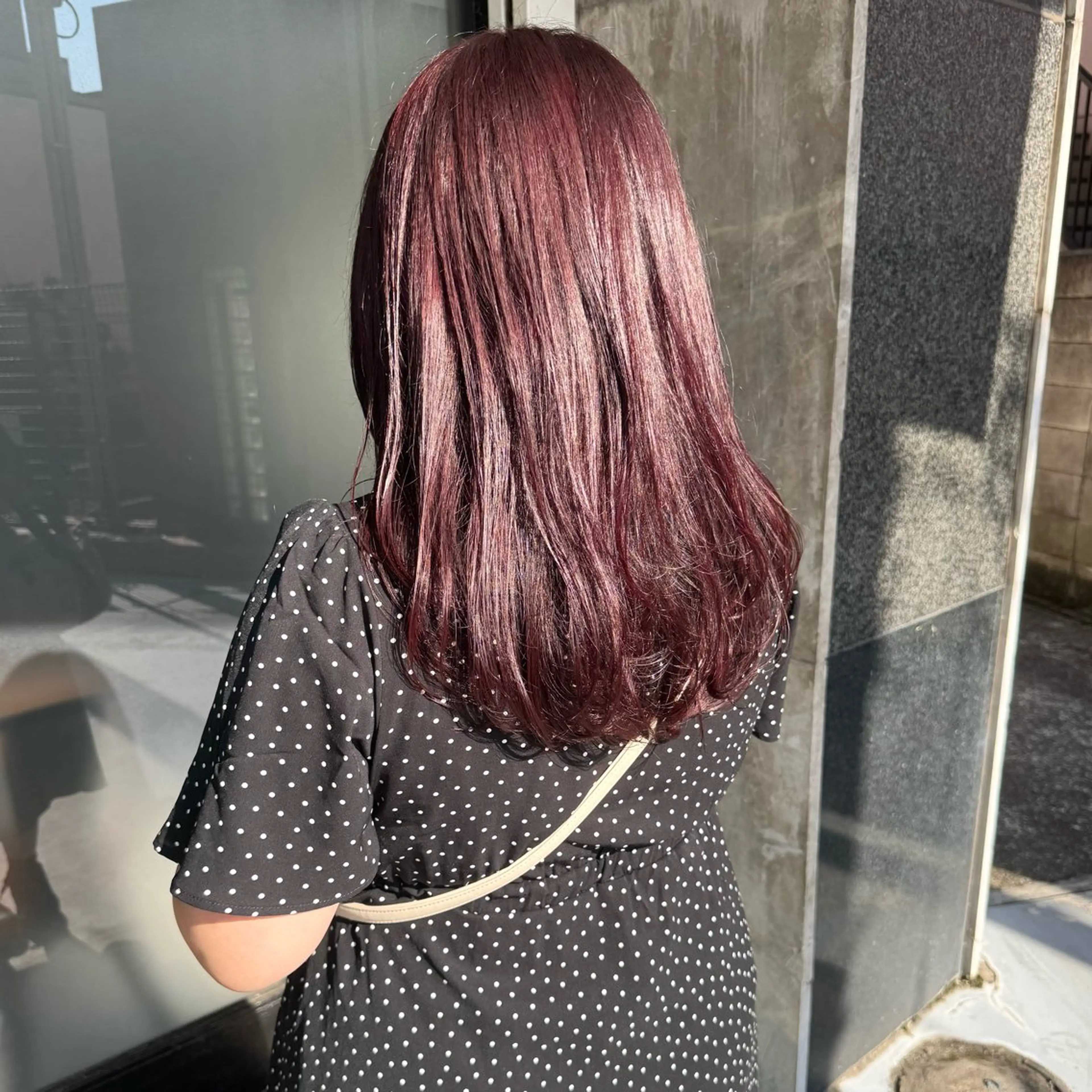セミロング カラー ブリーチ/暖色カラー 🎀オビツメイのヘアスタイル