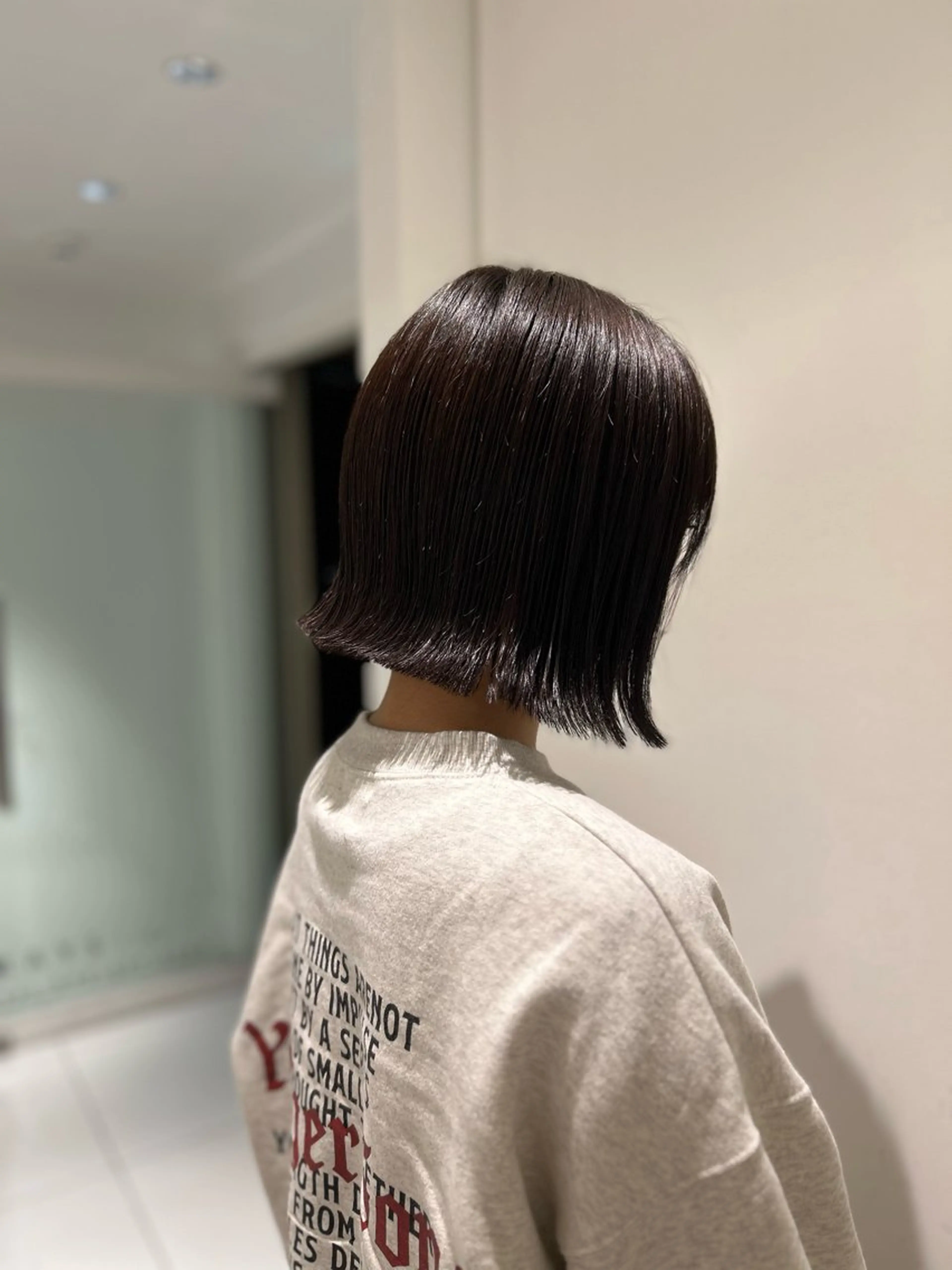 ショート ボブ 外ハネヘア mellowman所属・⟡.·カリン/暗髪/ 艶髪/レイヤー⟡.·のヘアスタイル