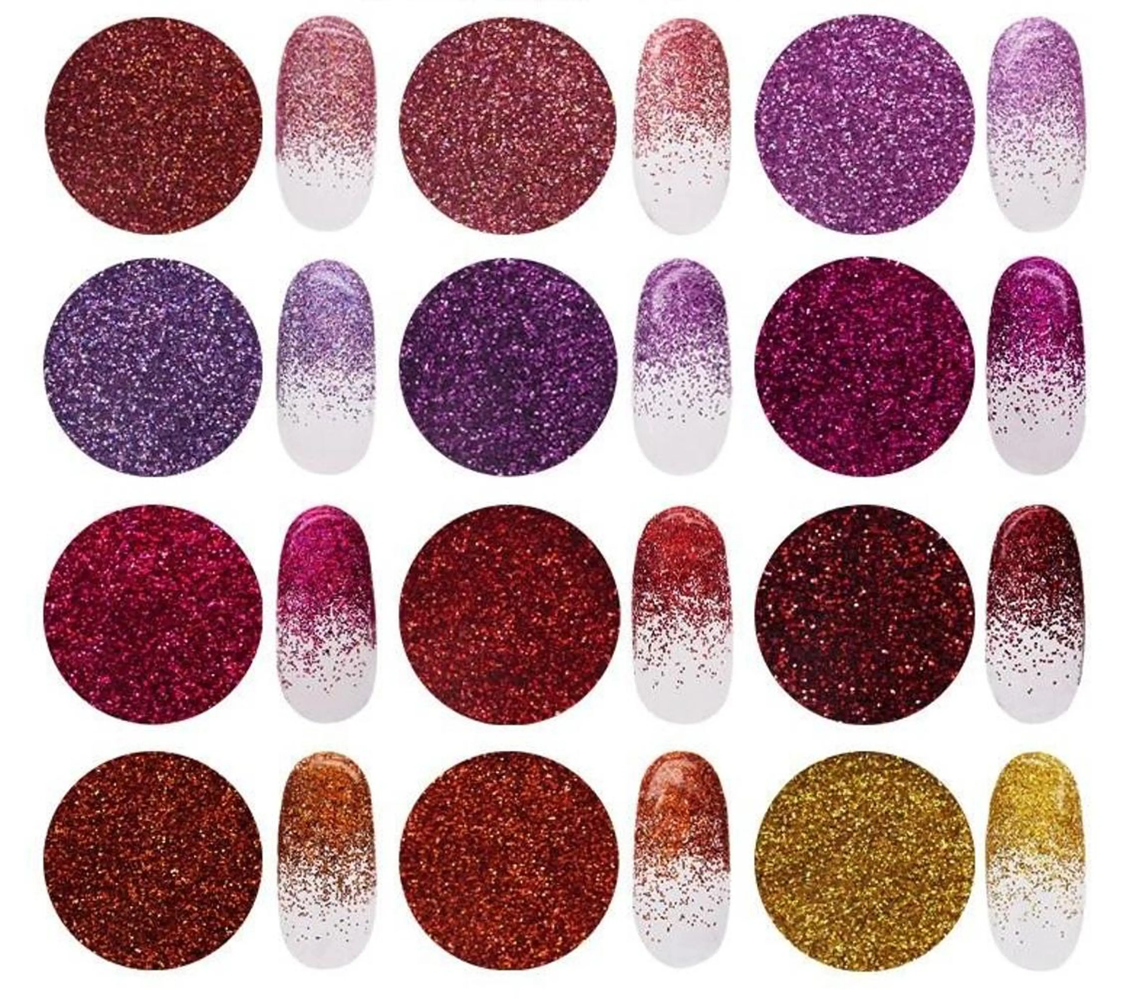 ネイル アートネイル 長さ出し ジェルネイル グラデーション ラメ(グリッター) Y&Y Nail Salonのネイルデザイン