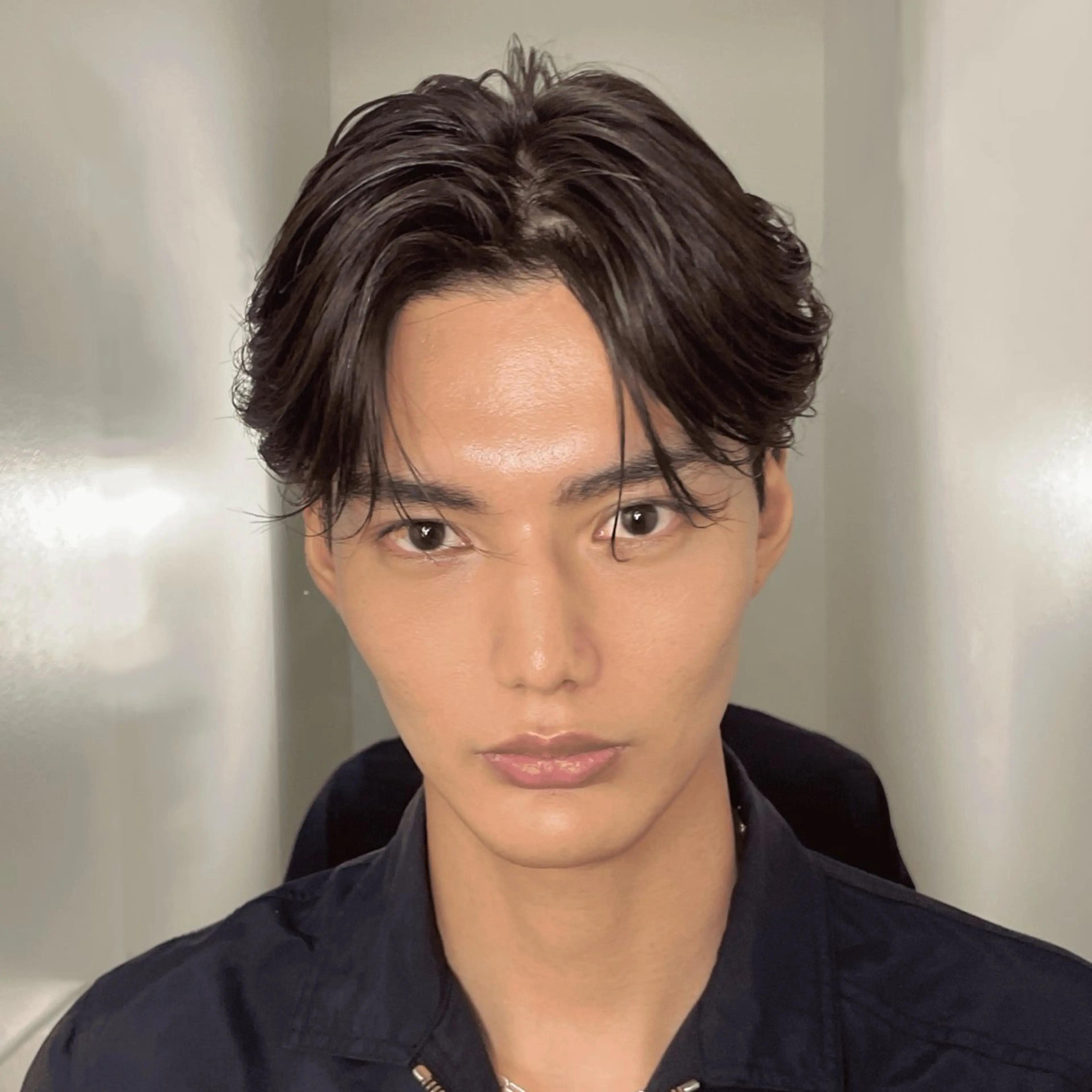 メンズ センターパート NORME/ 東泊　龍希のヘアスタイル