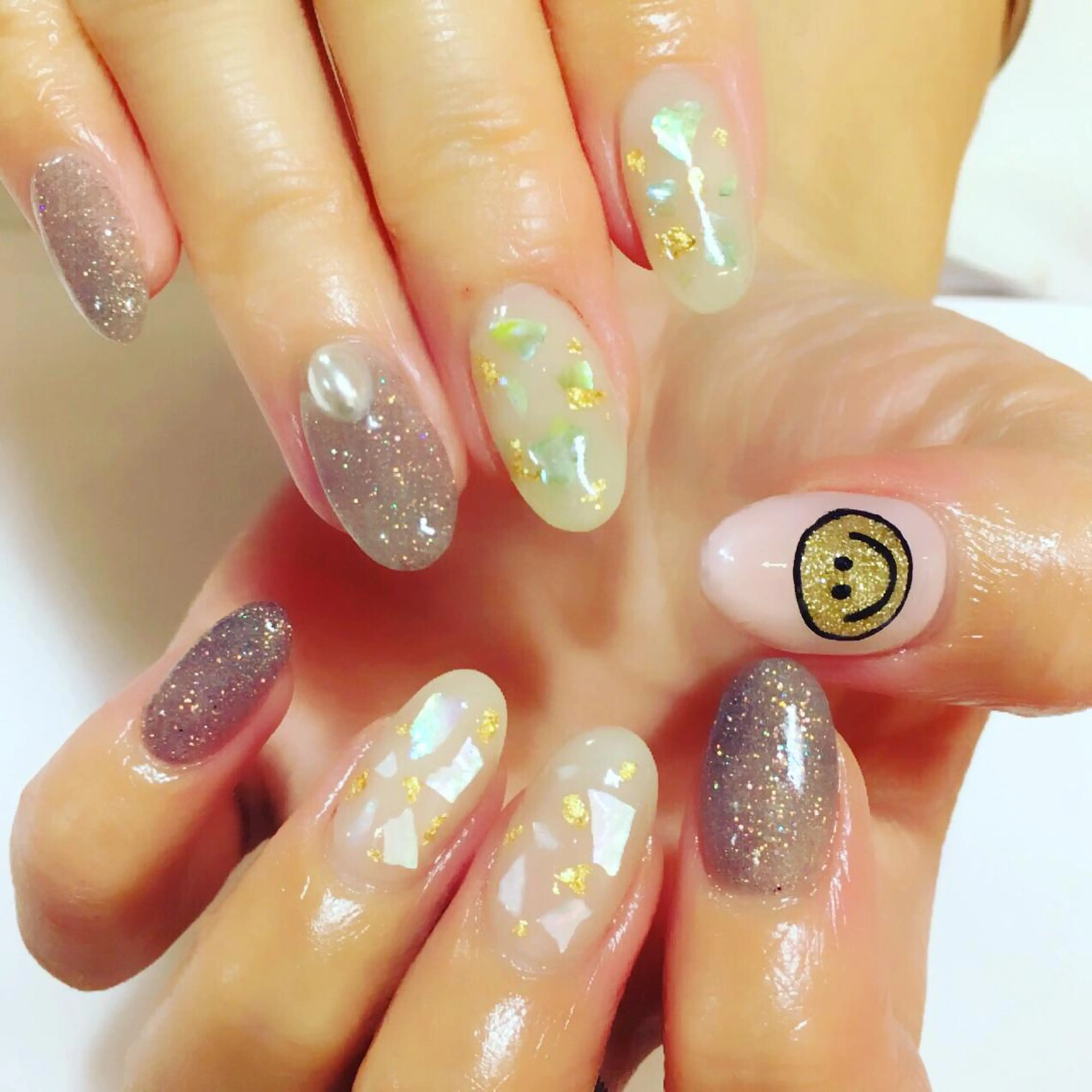 ミディアム カラー パーマ ヘアアレンジ メンズ キッズ ネイル 学生(メンズ向け) 学生 アートネイル フットネイル ジェルネイル NAILSGOGO shibuyaのネイルデザイン