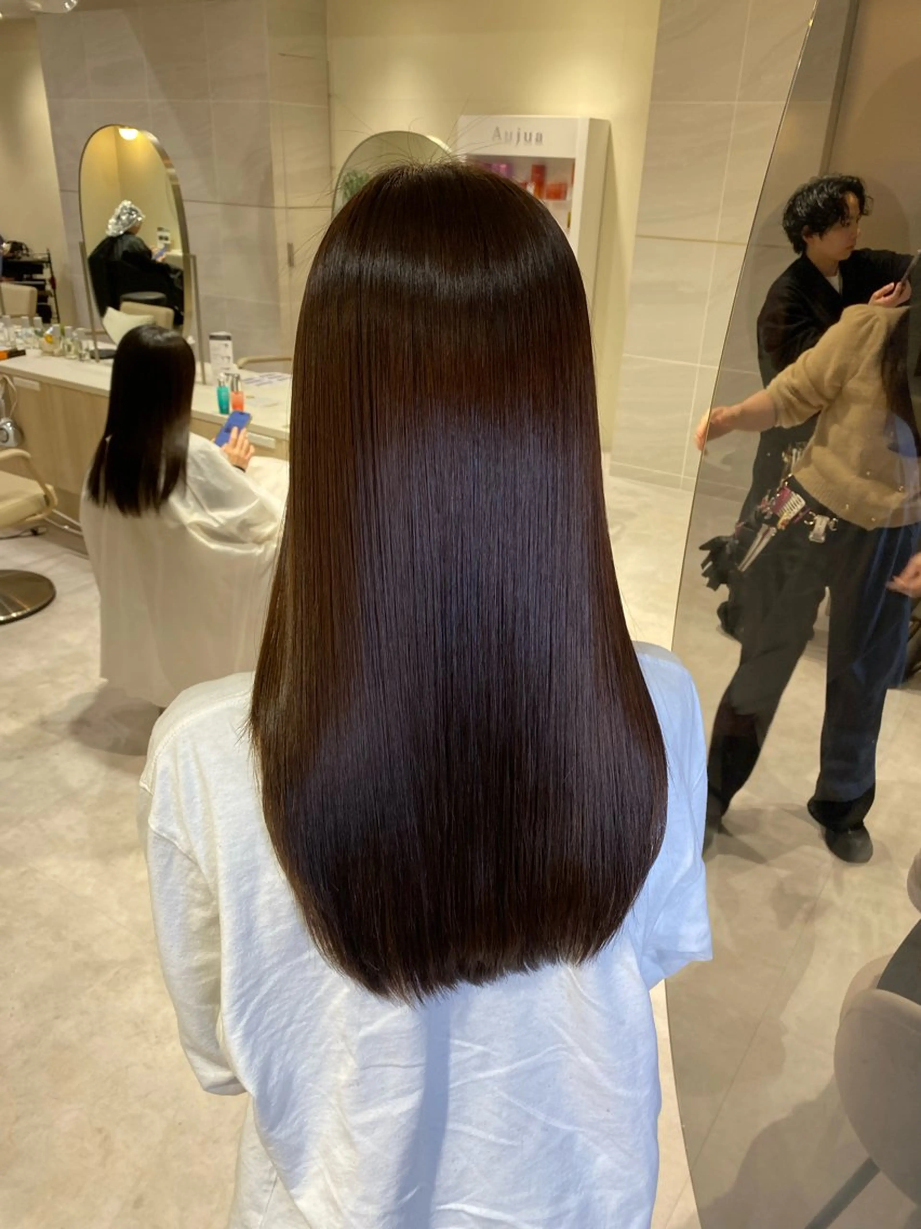 ロング カラー イルミナカラー 髪質改善 トリートメント カット ヘアカラー トリートメント ブリーチなしダブル カラー🧸🐺陽介のヘアスタイル