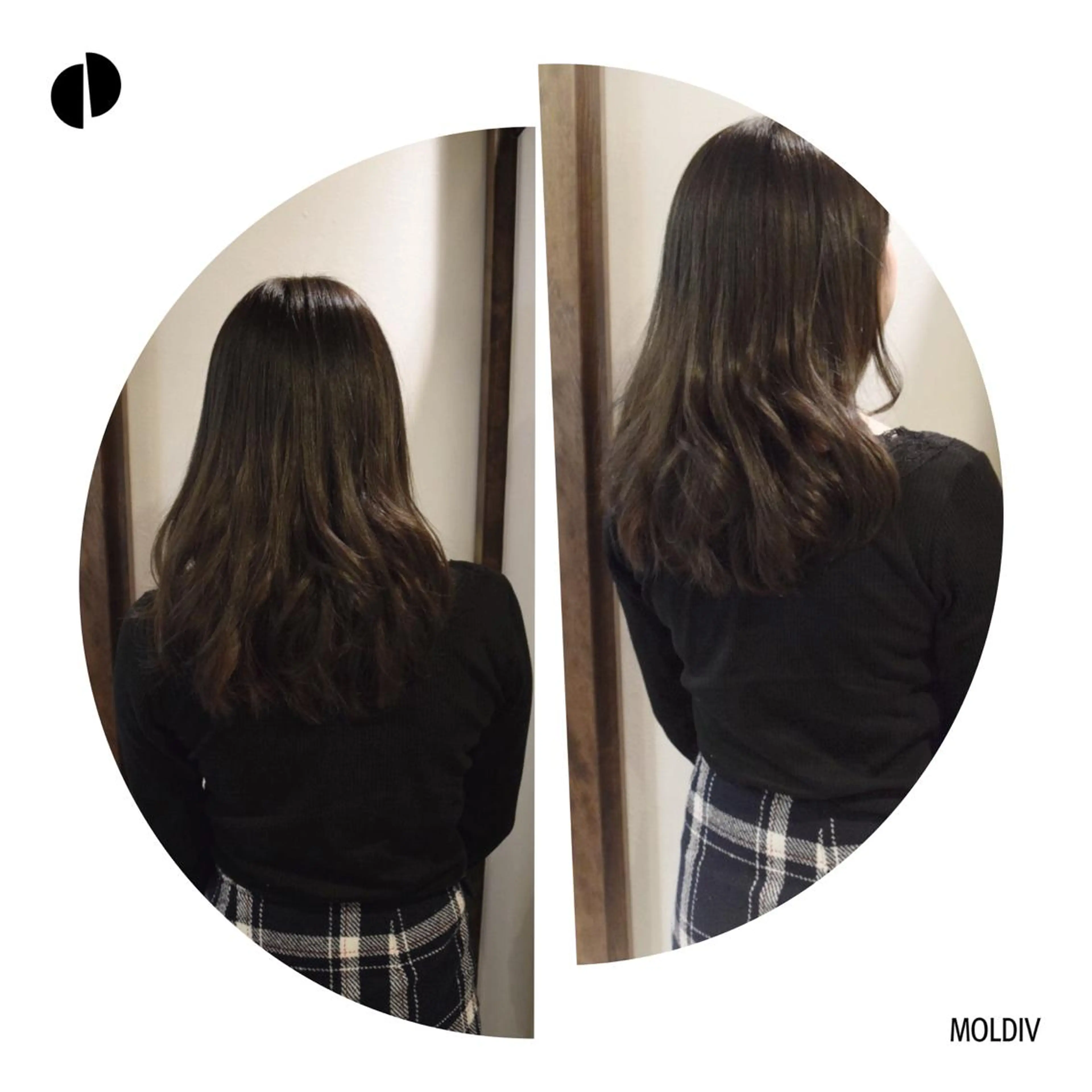 ロング カラー アッシュ ネイビーカラー ✨縮毛矯正✨髪質改善 ナカシマ ユミのヘアスタイル