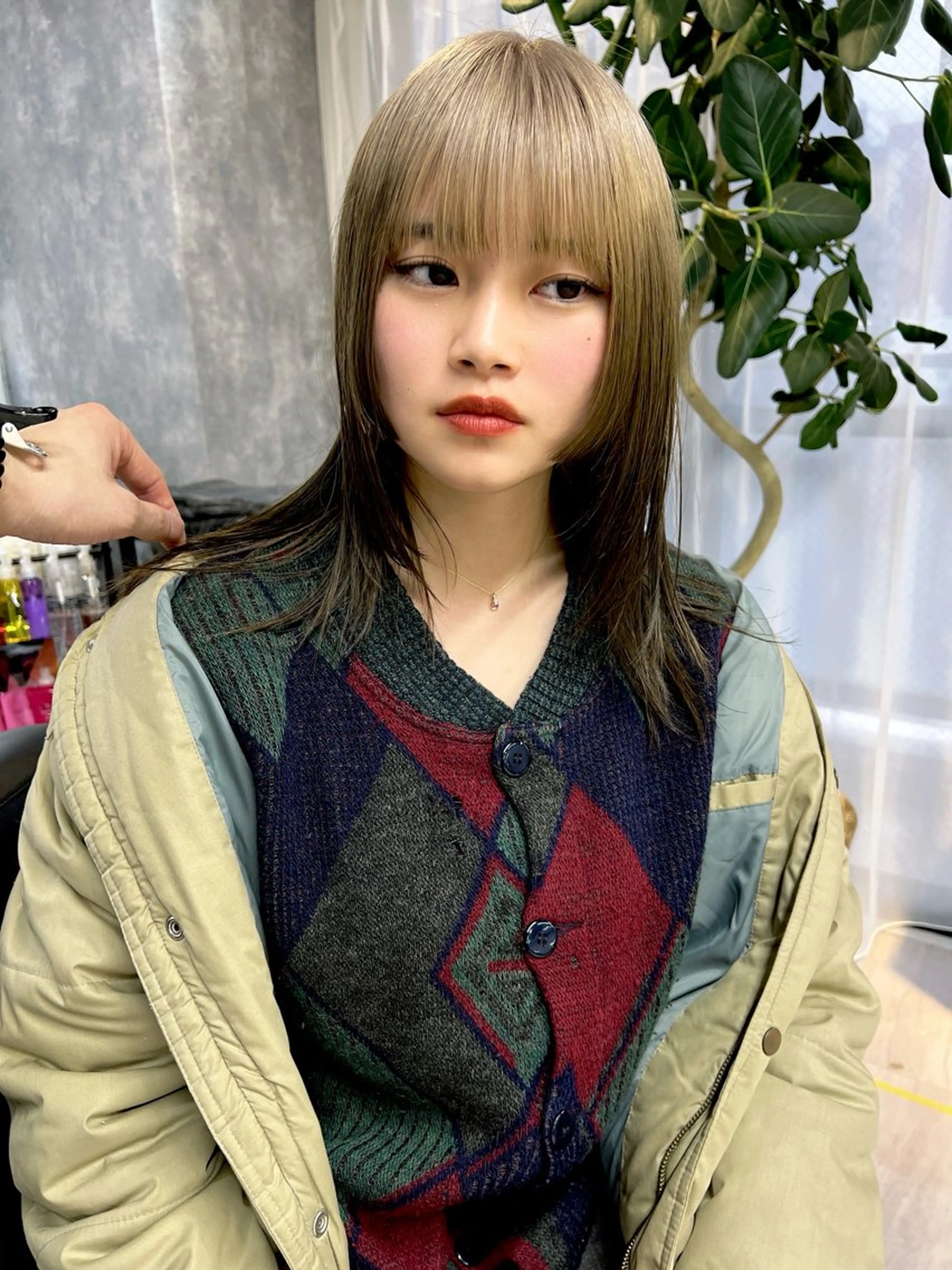 ミディアム 文屋 颯のヘアスタイル