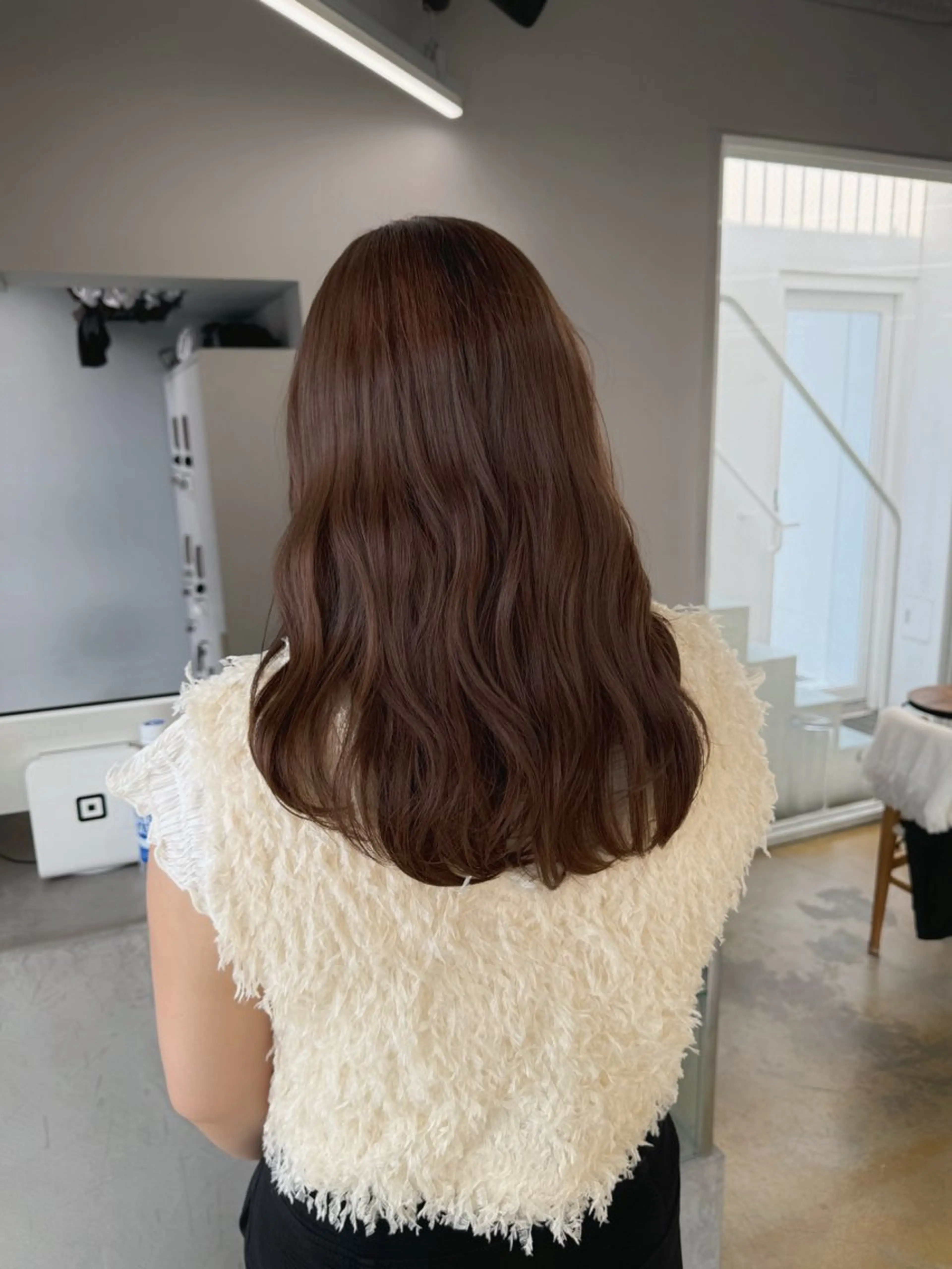 カラー ヘアカラー トリートメント maina/透明感 ベージュ/ブラウンのヘアスタイル