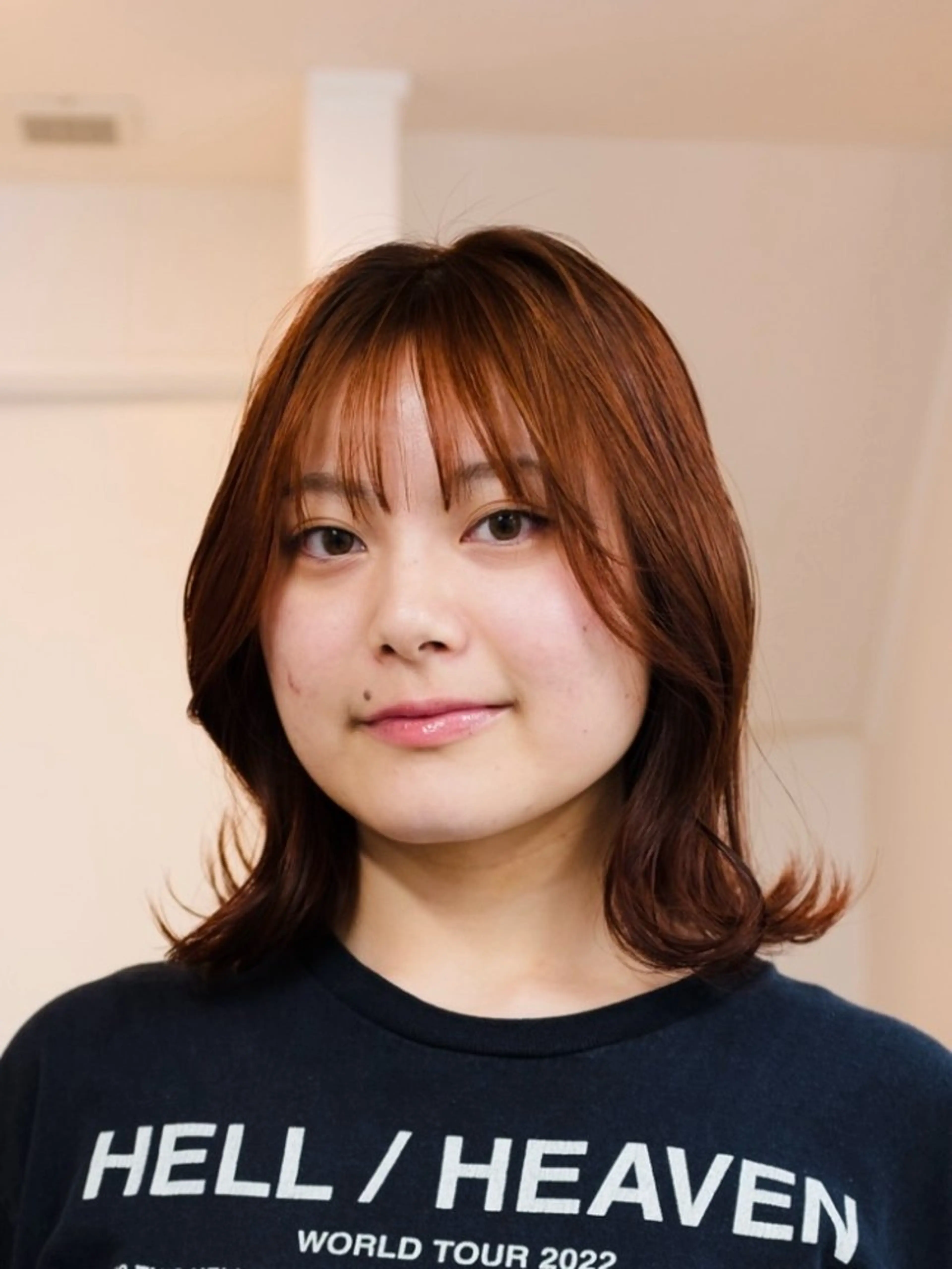 ミディアム カラー ヘアアレンジ ヘアカラー トリートメント ハイトーン/デザイン カラー/あおいのヘアスタイル