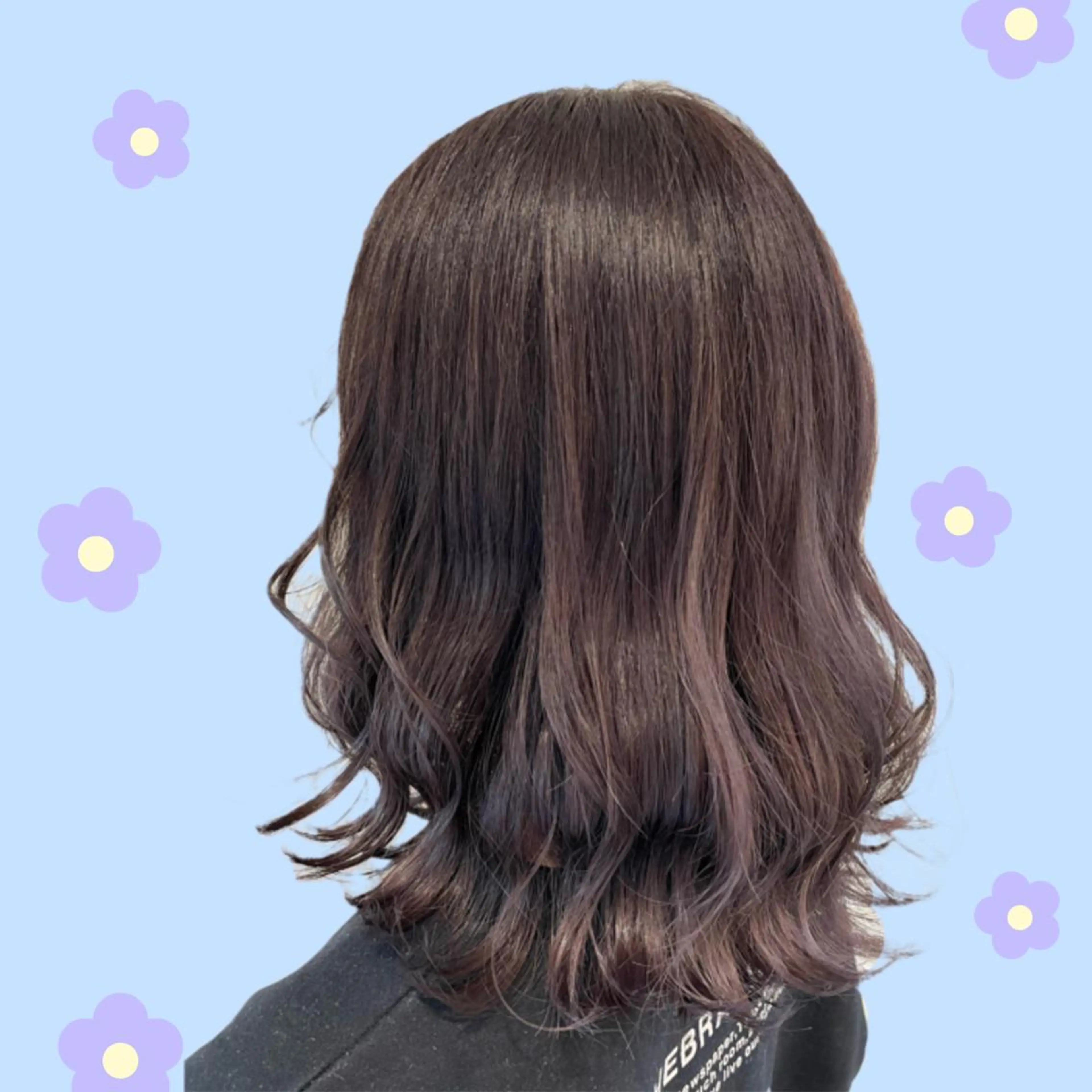 ミディアム カラー ヘアアレンジ ブリーチ グラデーションカラー ラベンダーカラー ヘアカラー 🦄ブリーチ💜エク ステ💜MIU🦄のヘアスタイル