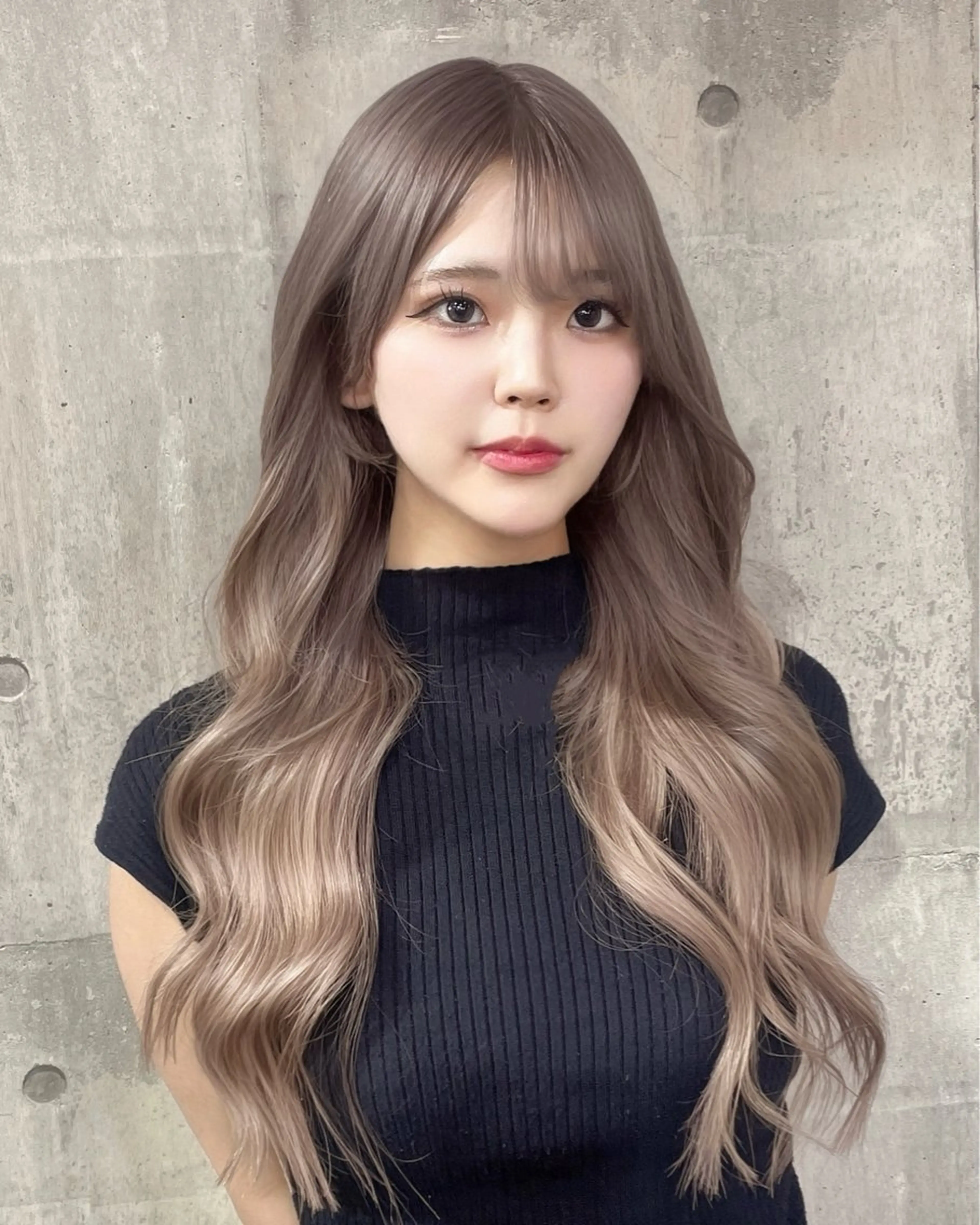 ロング カラー ヘアカラー エクステ MIRAC所属・Ryoichi🩶 韓国ヘア/ハイトーンのヘアスタイル