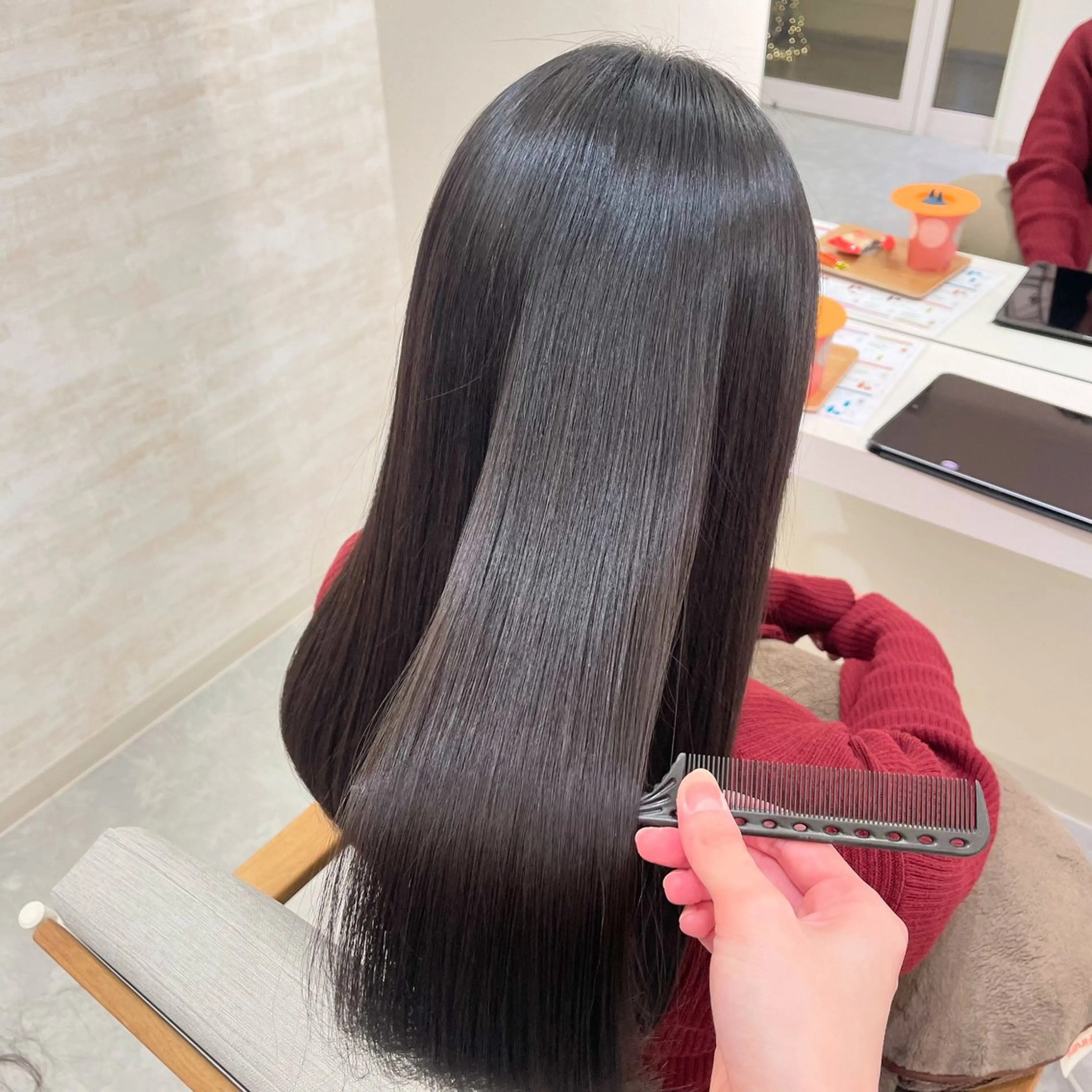 ロング 髪質改善 縮毛矯正 トリートメント カット 縮毛矯正 トリートメント 髪質改善&ヘアケア /菊池琉那のヘアスタイル