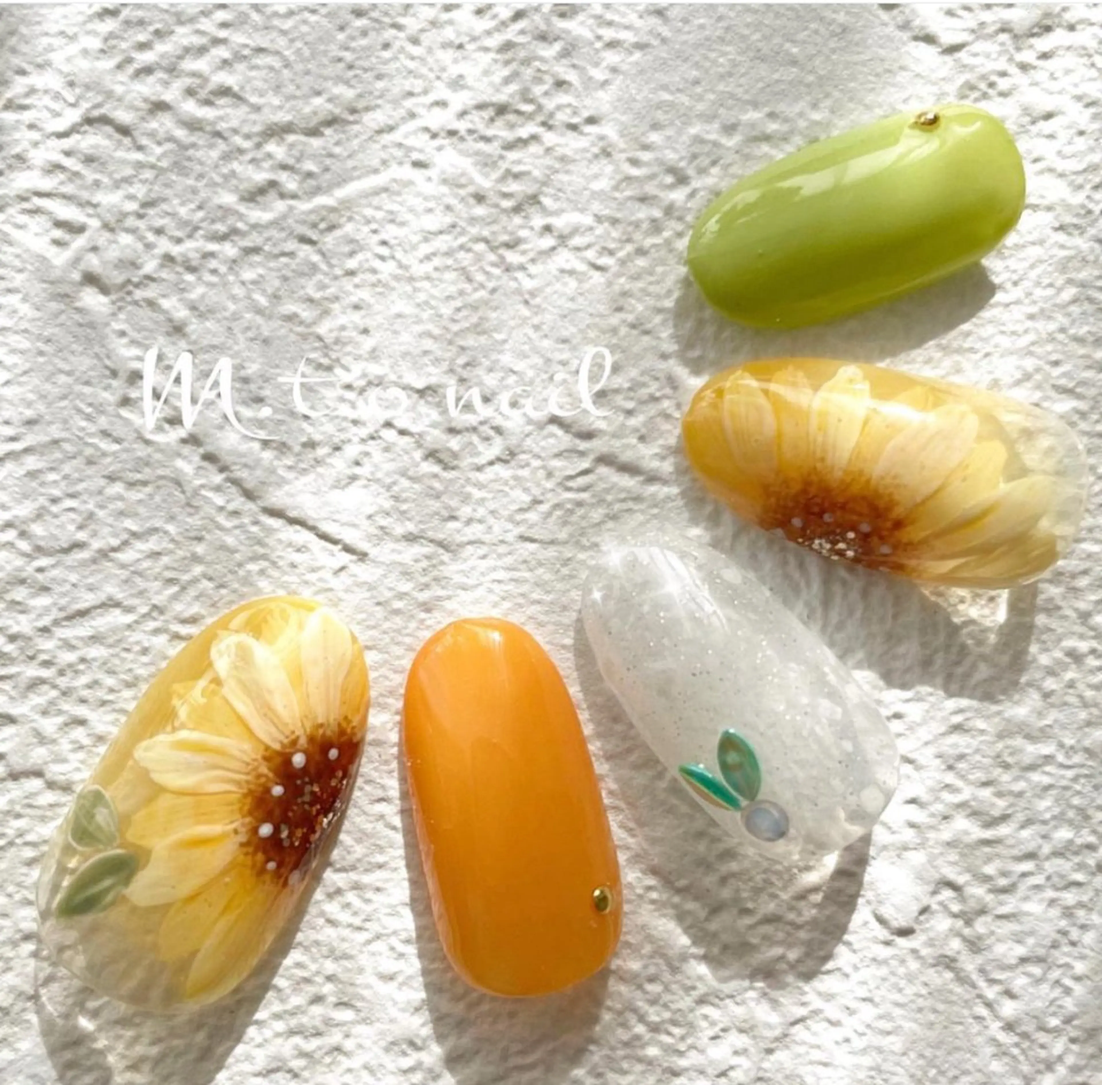 ネイル 夏ネイル ハンドネイル M.T.O nail takaのネイルデザイン