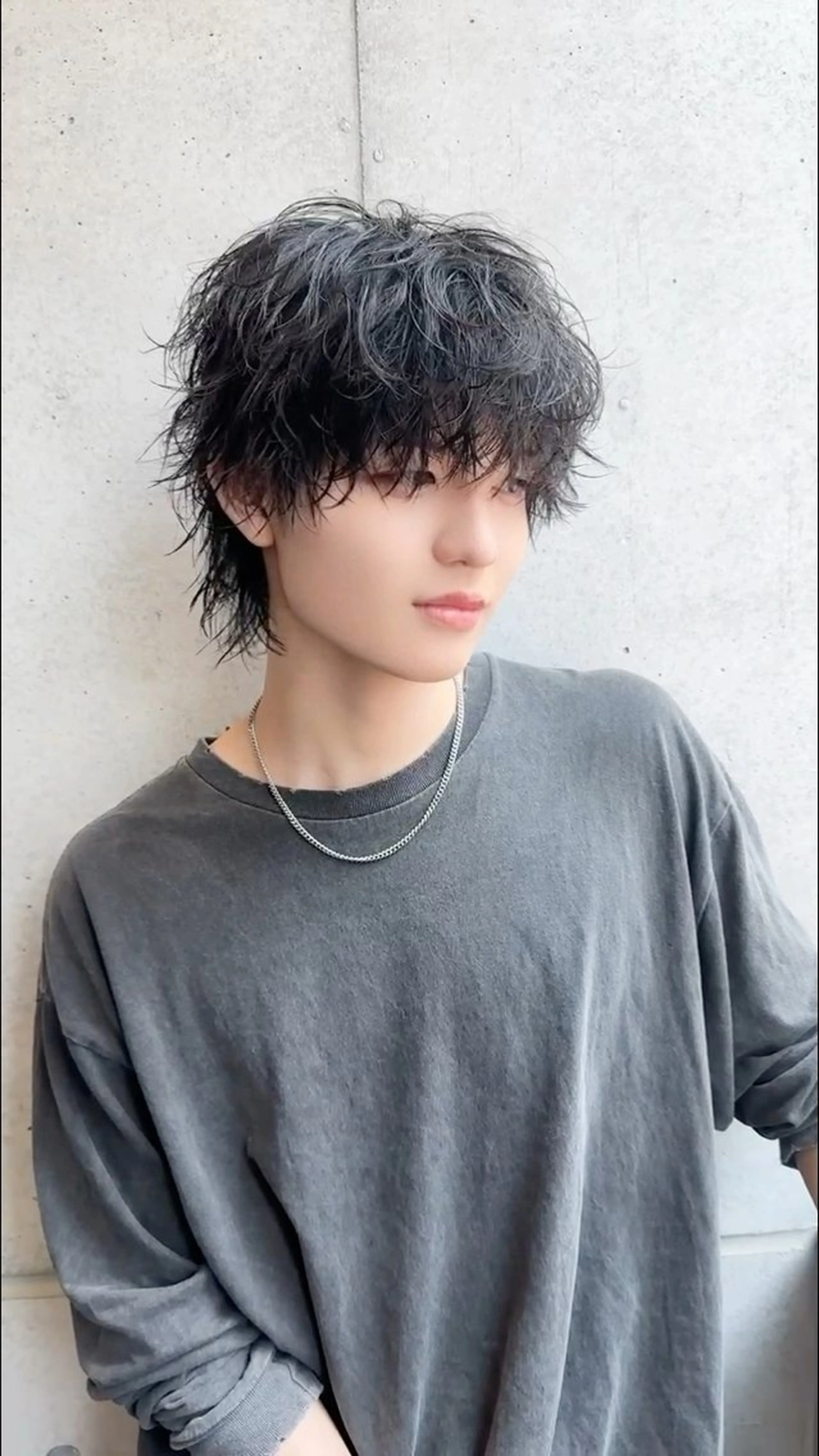 メンズ マッシュウルフ マッシュ メンズウルフカット ウルフカット sai所属・sai原宿 まひろのヘアスタイル