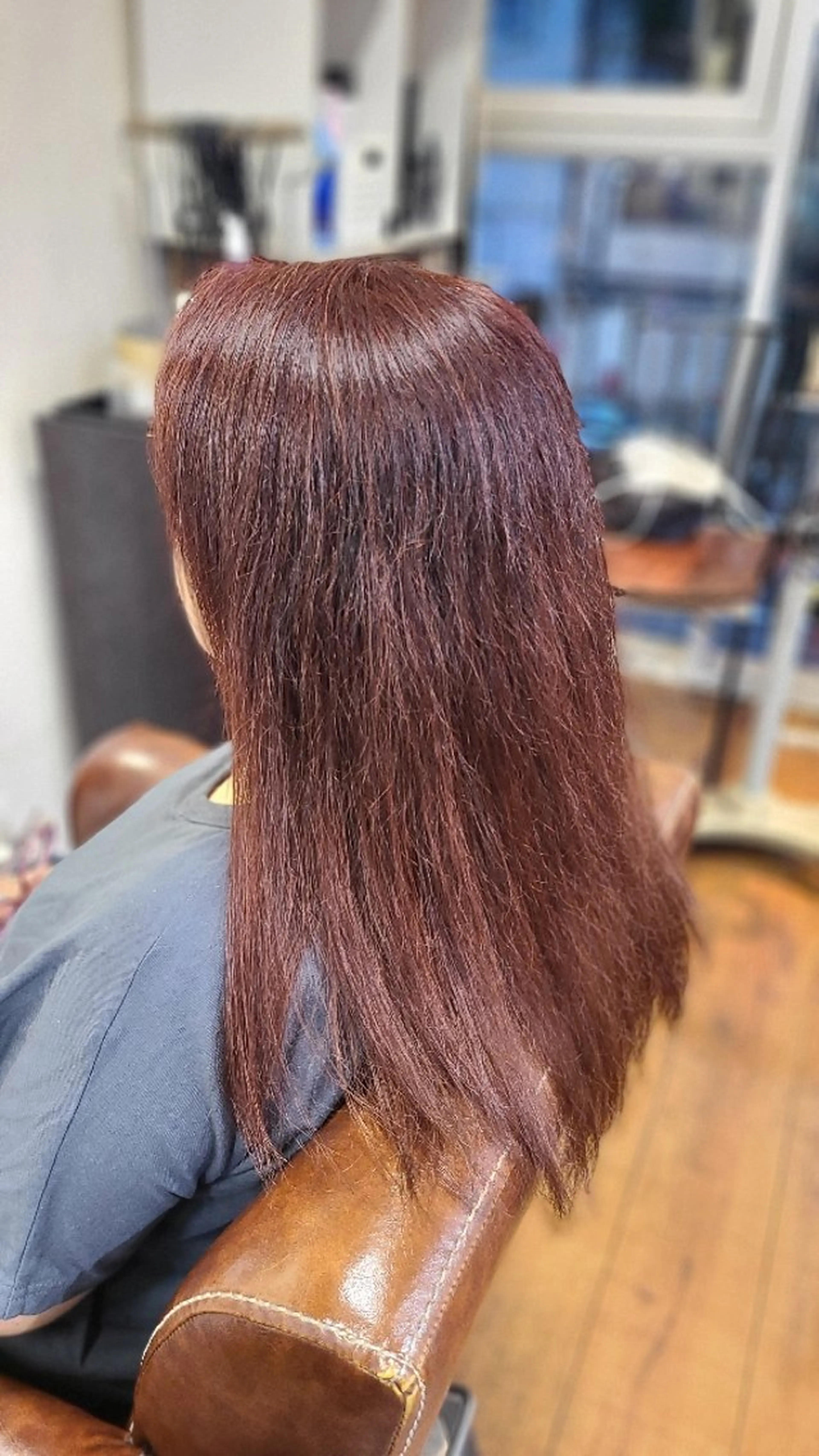 カラー セミロング ヘアカラー 石田 和奏のヘアスタイル