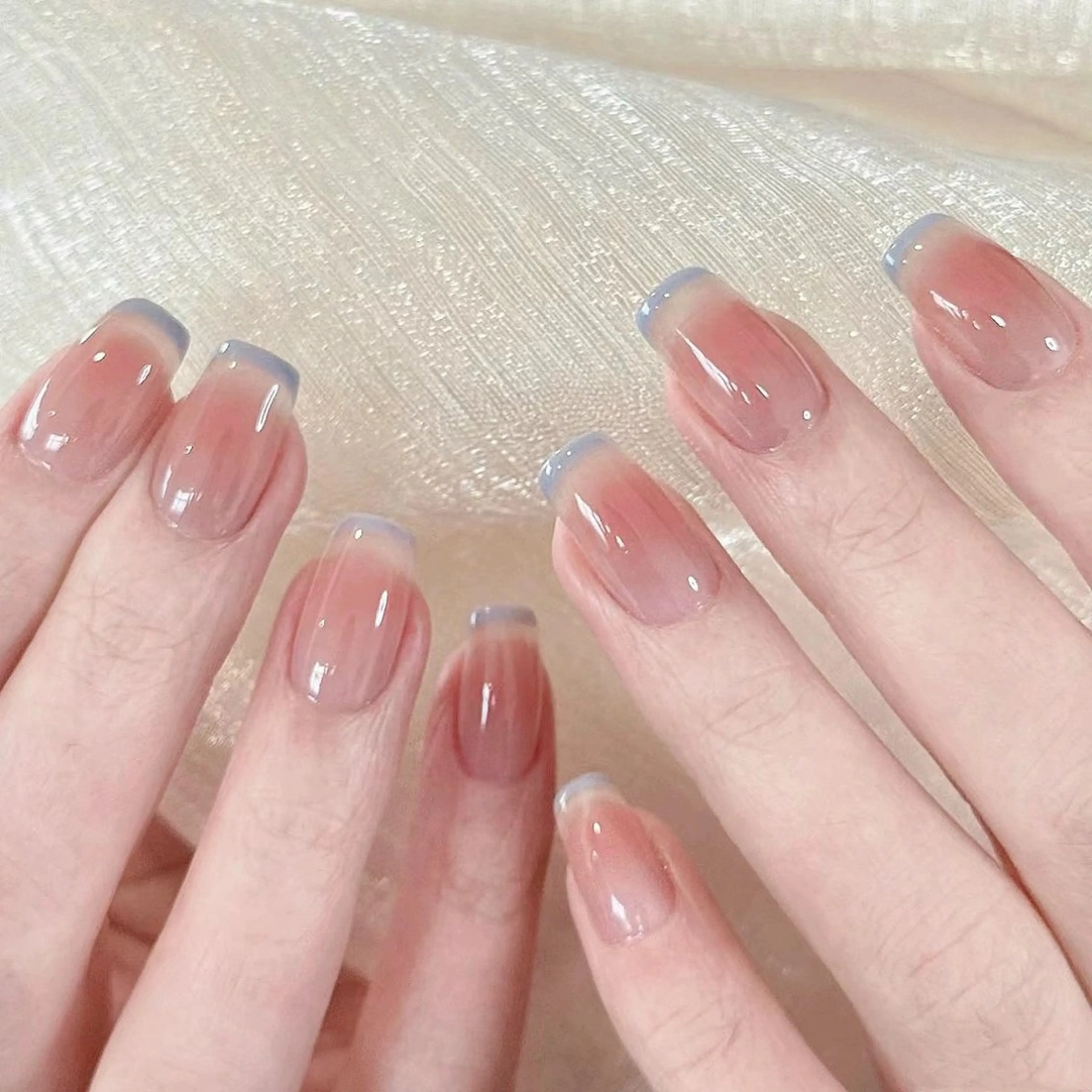 ネイル ハンドネイル H3 Nail Tsuki🦋💙のネイルデザイン
