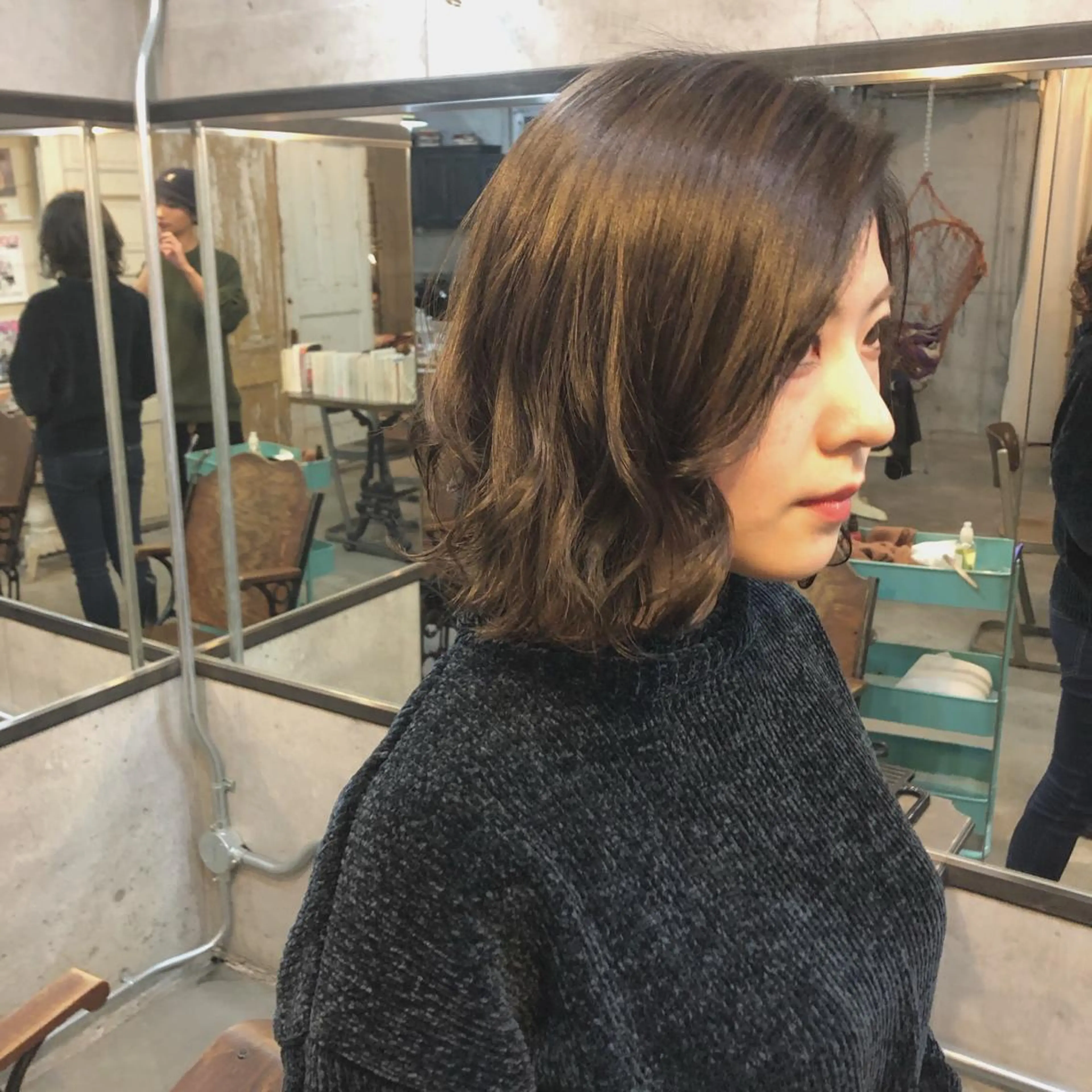 ミディアム メンズ特化美容師 ハスイルイのヘアスタイル