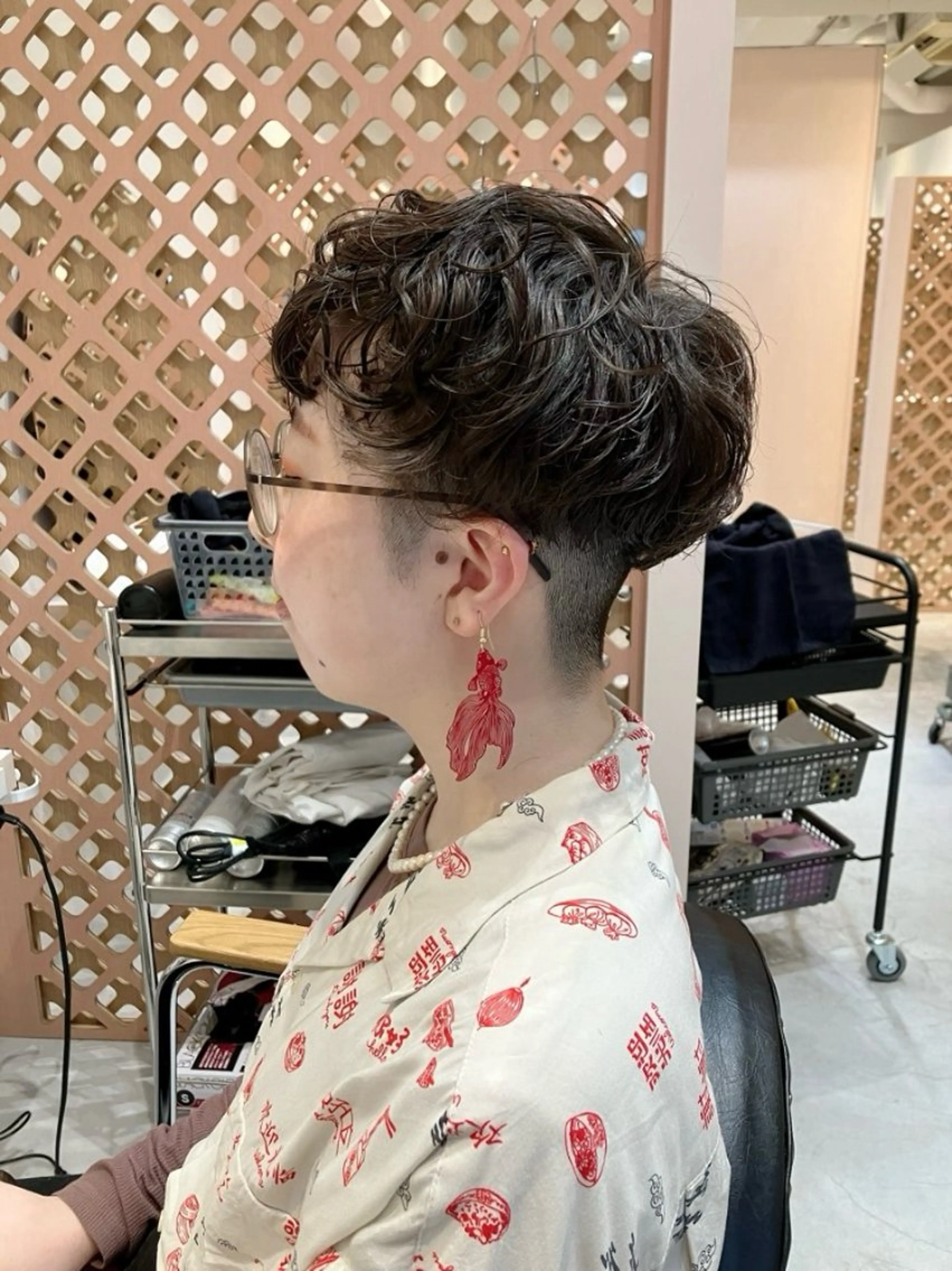 ショート パーマ ショートヘア カット パーマ 川間 将彦のヘアスタイル