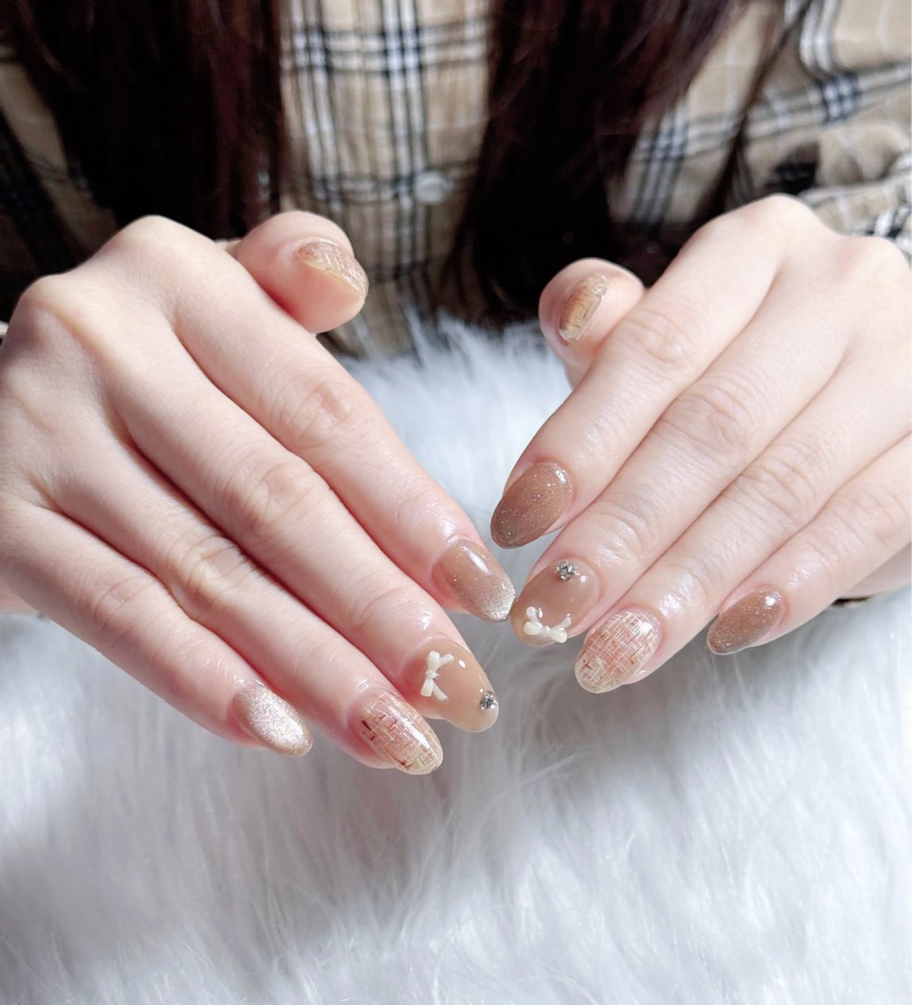 ネイル グラデーション ミラーネイル ニュアンスネイル ネイルチップ ハンドネイル Kitty Nailのネイルデザイン