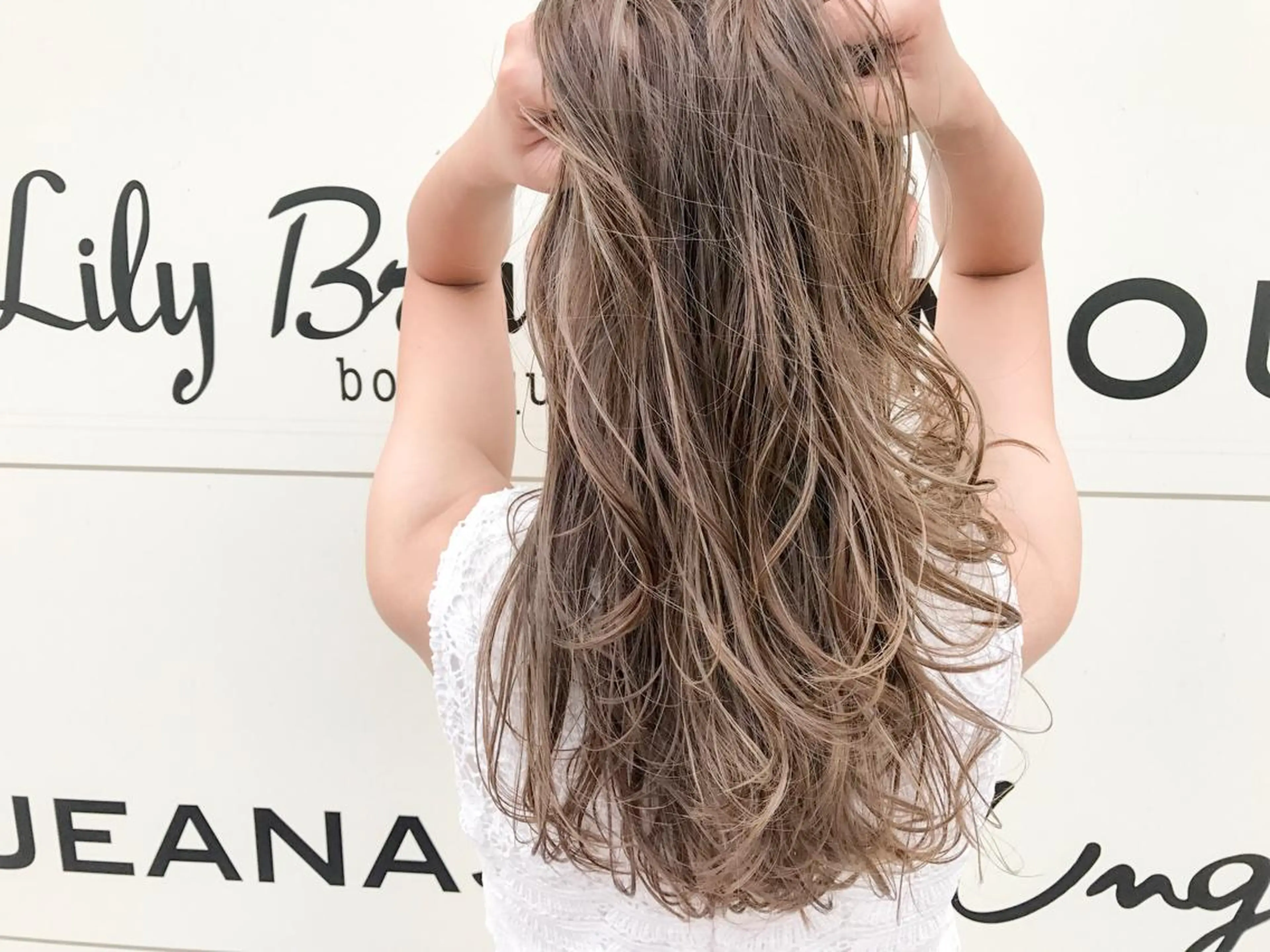 ロング カラー ハイライトカラー ハイライト 横浜🍒カット エクステ／RIEのヘアスタイル