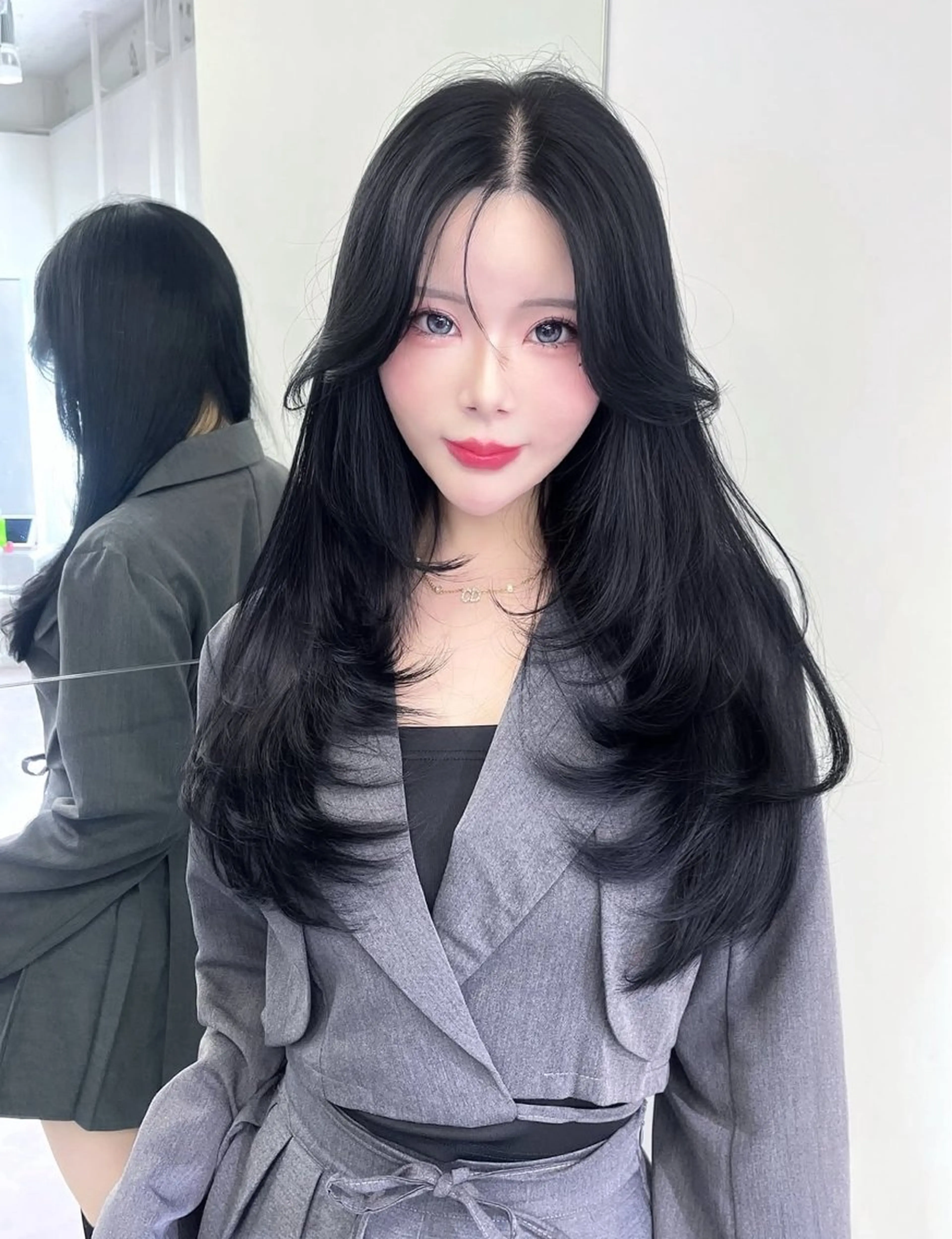 透明感カラー+トリートメントの写真