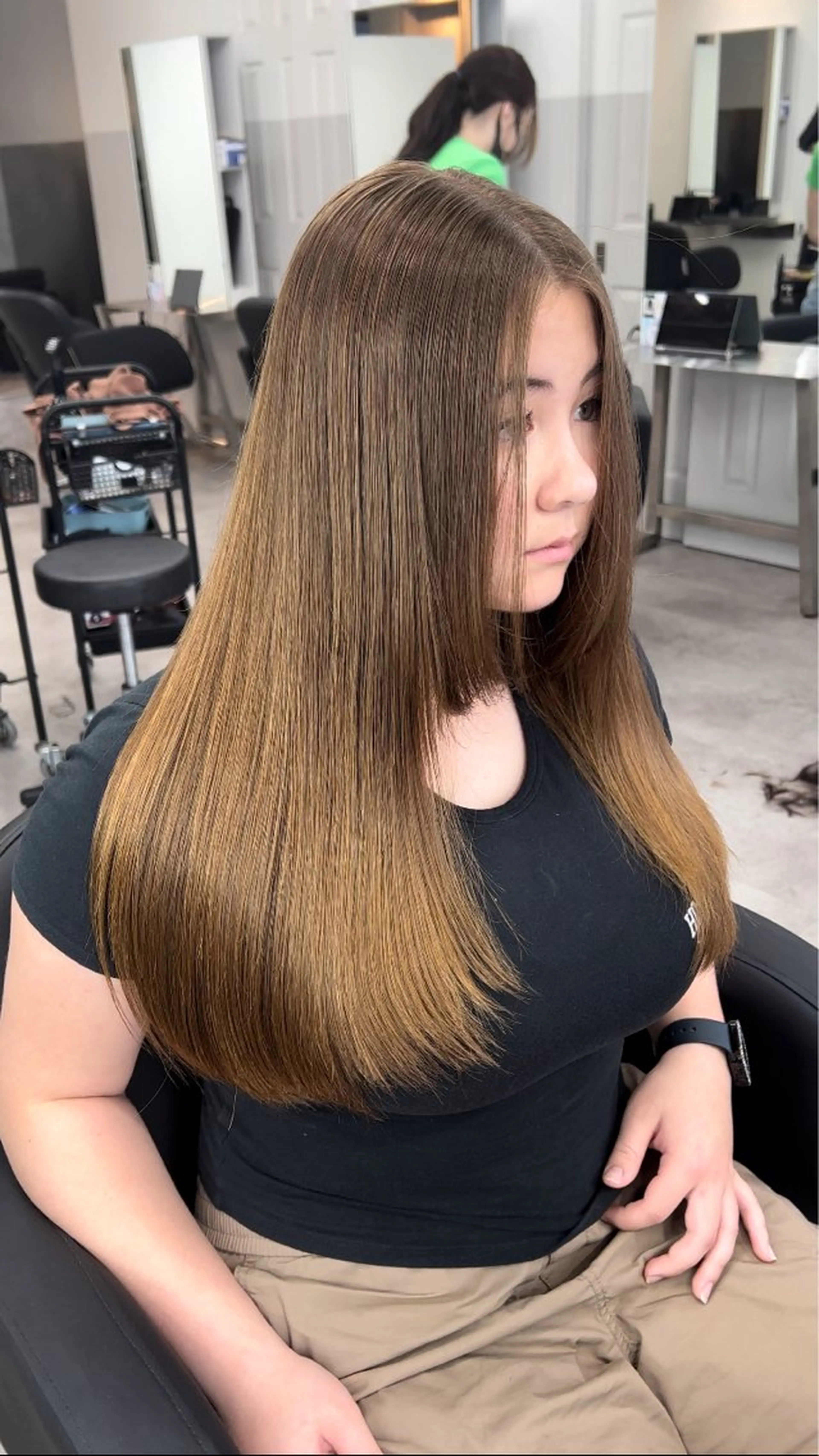ロング カラー パーマ ヘアアレンジ メンズ キッズ ネイル マツエク・マツパ アイブロウ 🎀盛れる顔周り×レ イヤー×透明感/米田のヘアスタイル