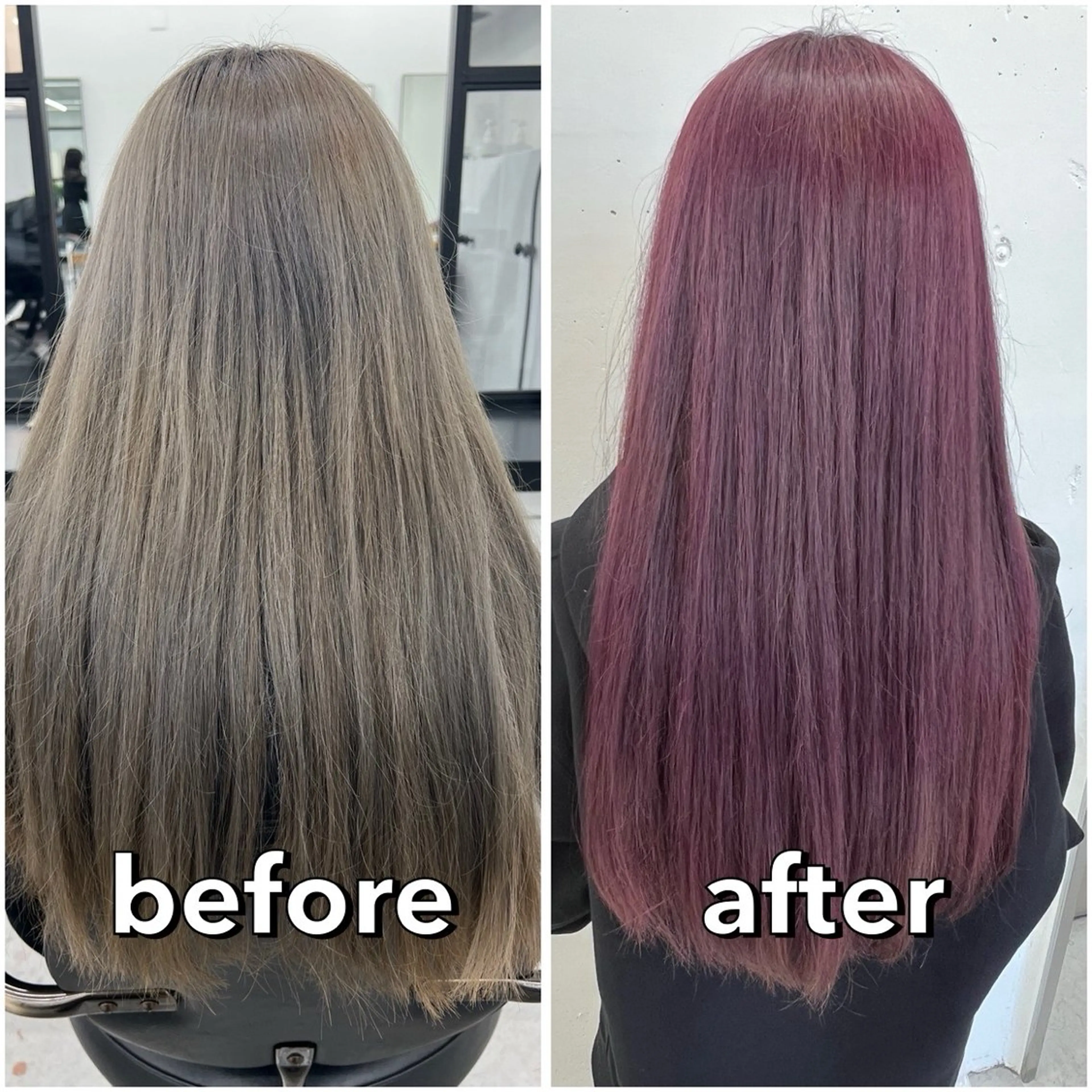 ロング カラー ブリーチ 透明感カラー ラベンダーカラー ピンクカラー パープルカラー ヘアカラー トリートメント あすか JILLSTUDIOのヘアスタイル