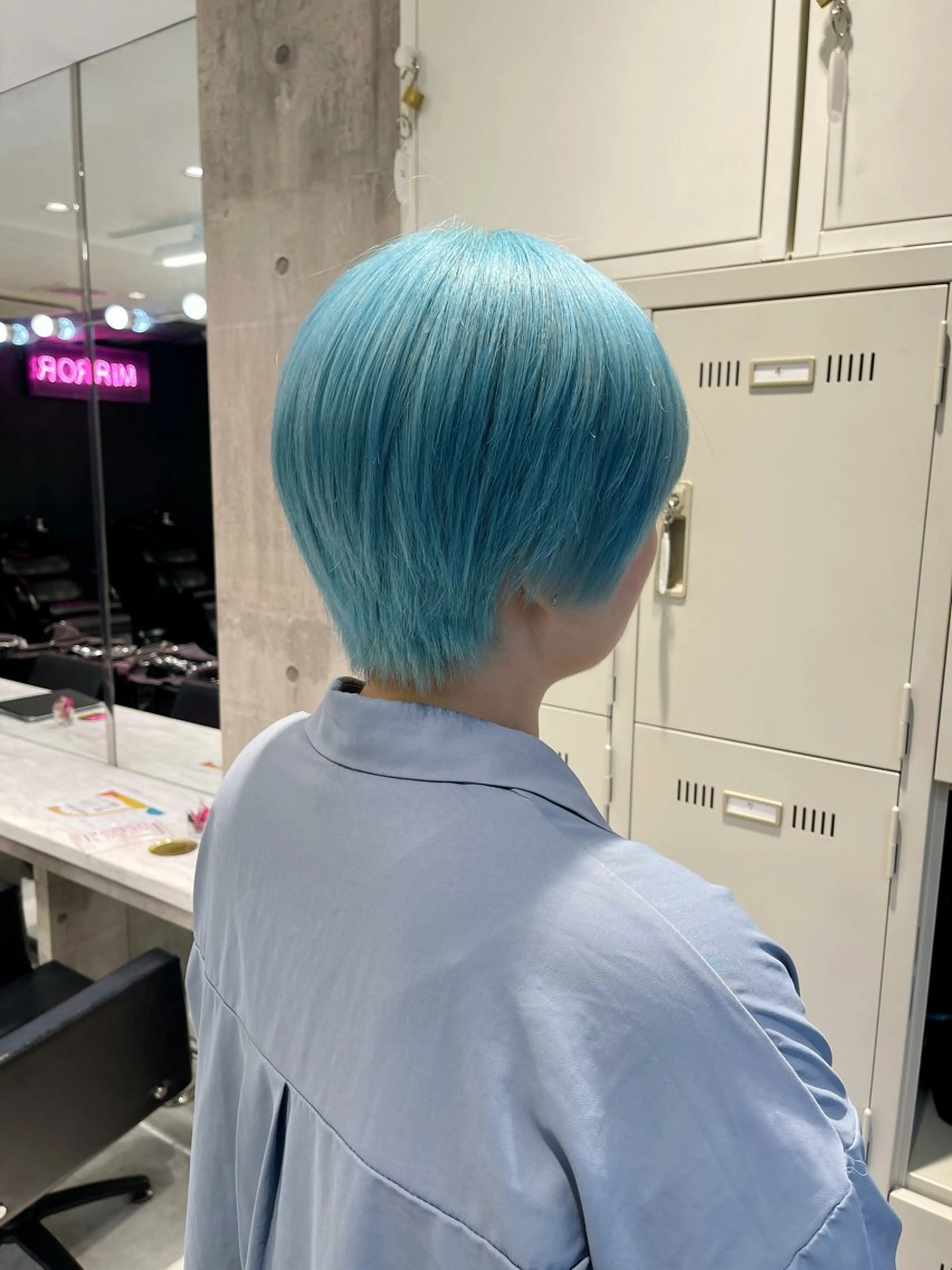ショート カラー ヘアカラー トリートメント TENSHO 原宿　ハイトーンのヘアスタイル
