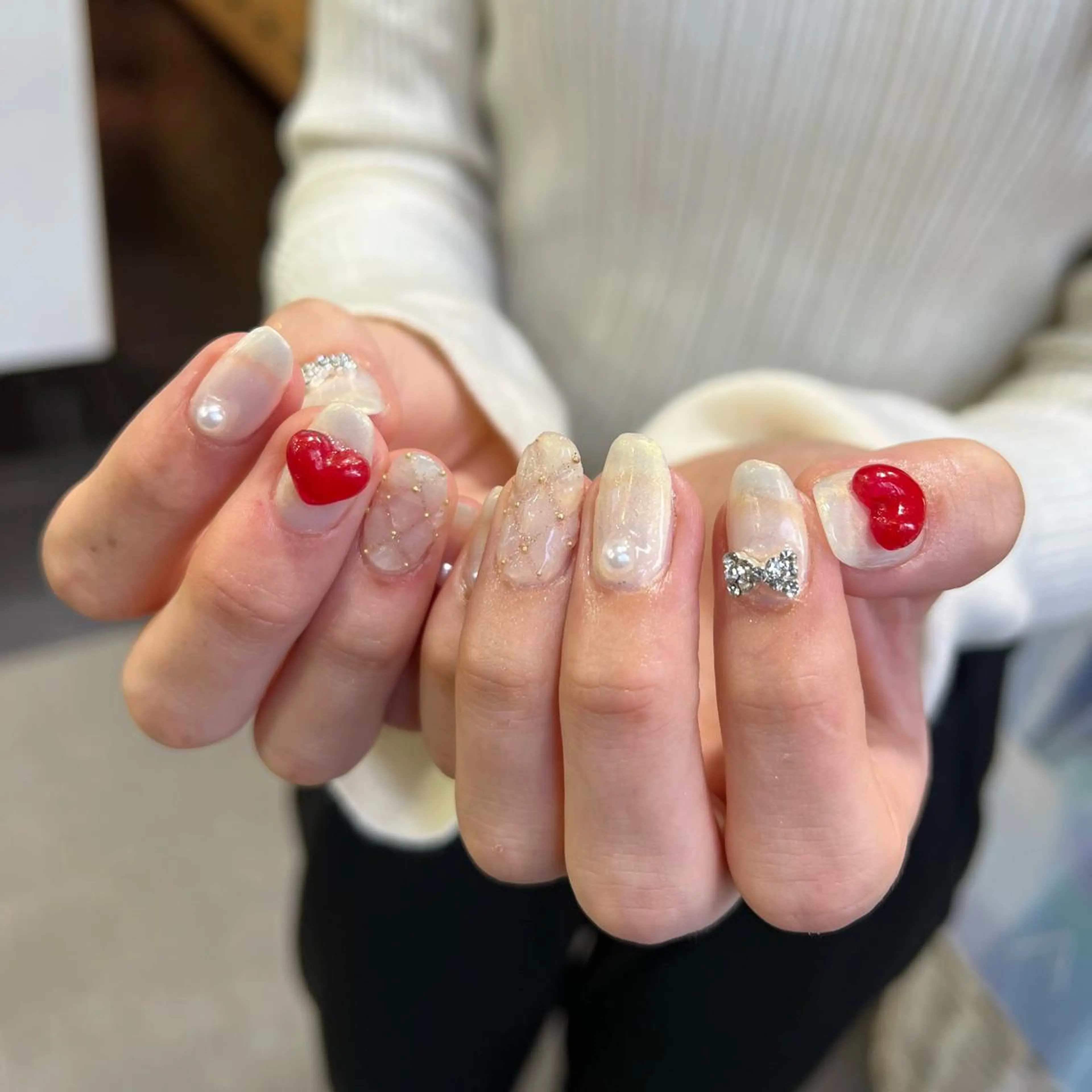 ネイル ハンドネイル 韓国🩶Y2Kネイル 💫くれはのネイルデザイン