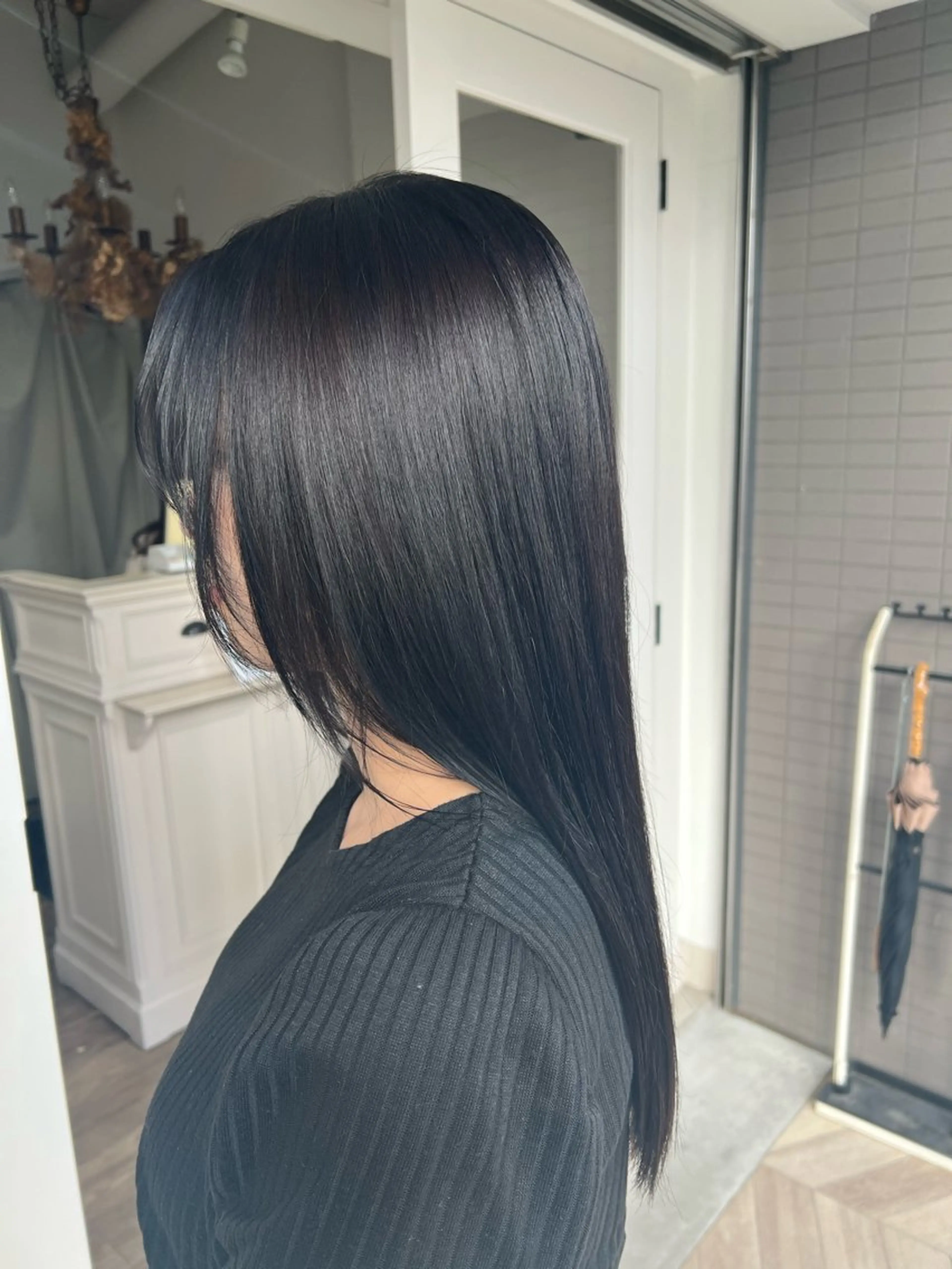 ロング カラー 黒髪 透明感カラー 髙橋 秀果のヘアスタイル