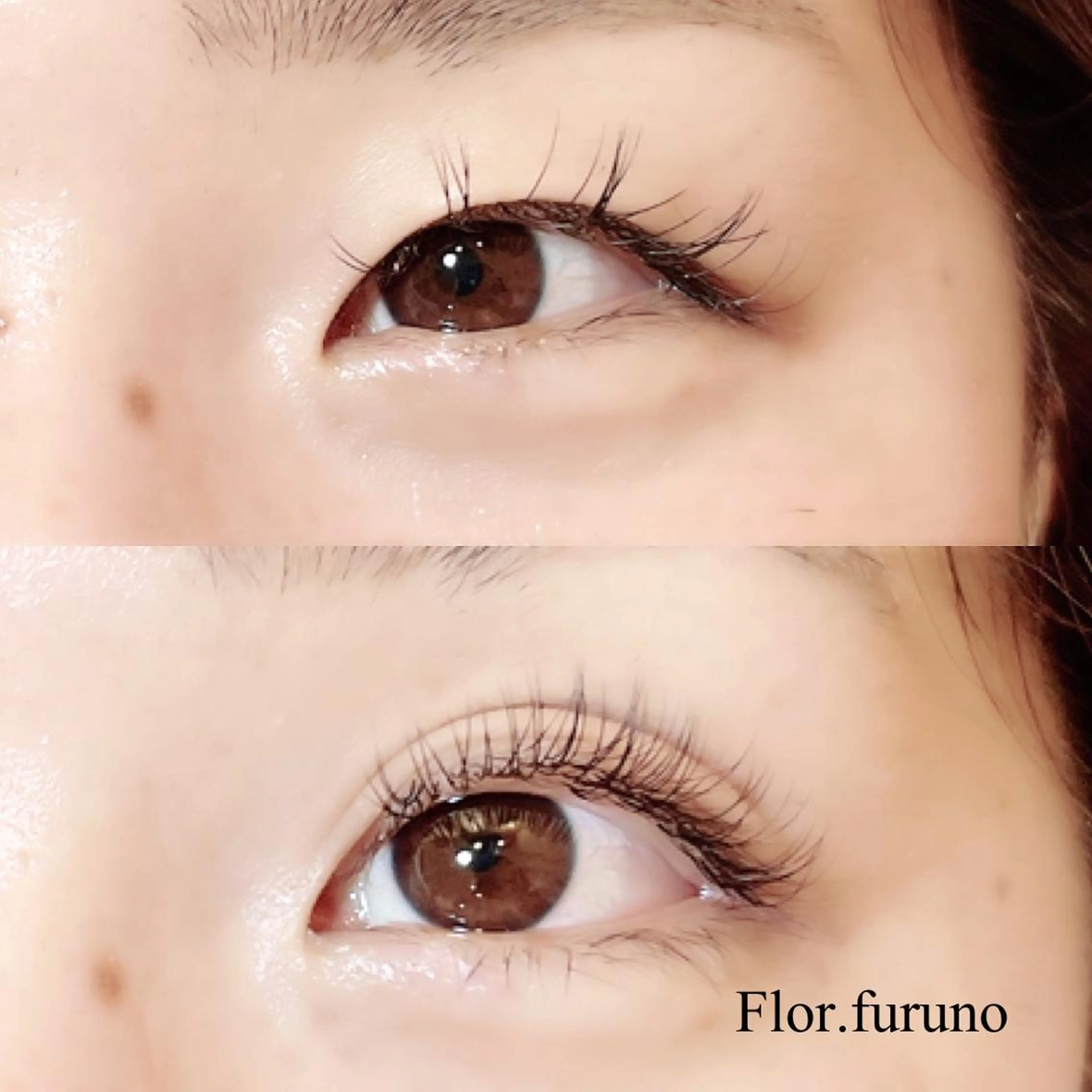 マツエク・マツパ アイブロウ 付け放題 フラットラッシュ マツエク Flor上大岡 ＊フルノ リナ＊のマツエク・マツパデザイン