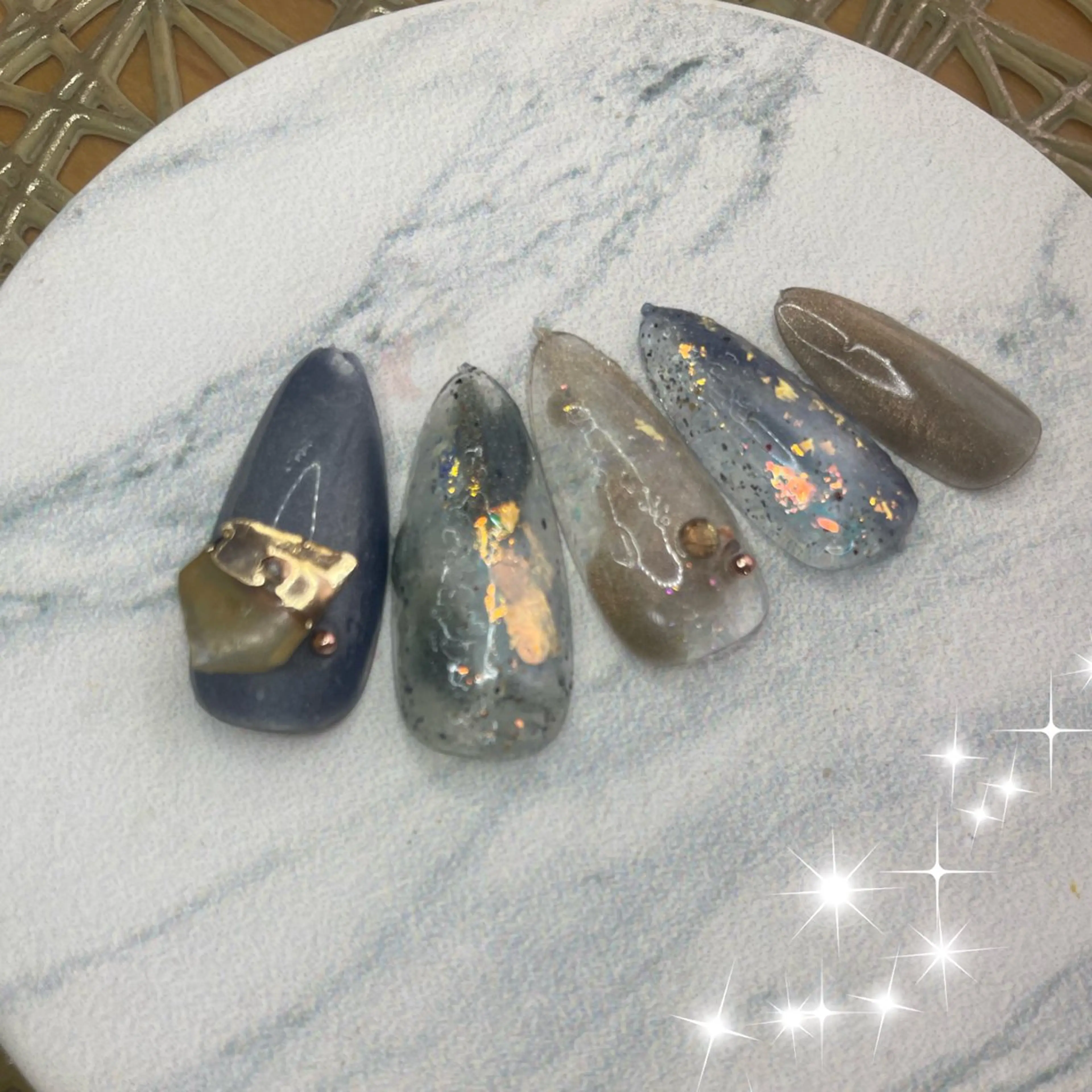 ネイル マグネットネイル ニュアンスネイル 春ネイル NAIL★M 真紀のネイルデザイン