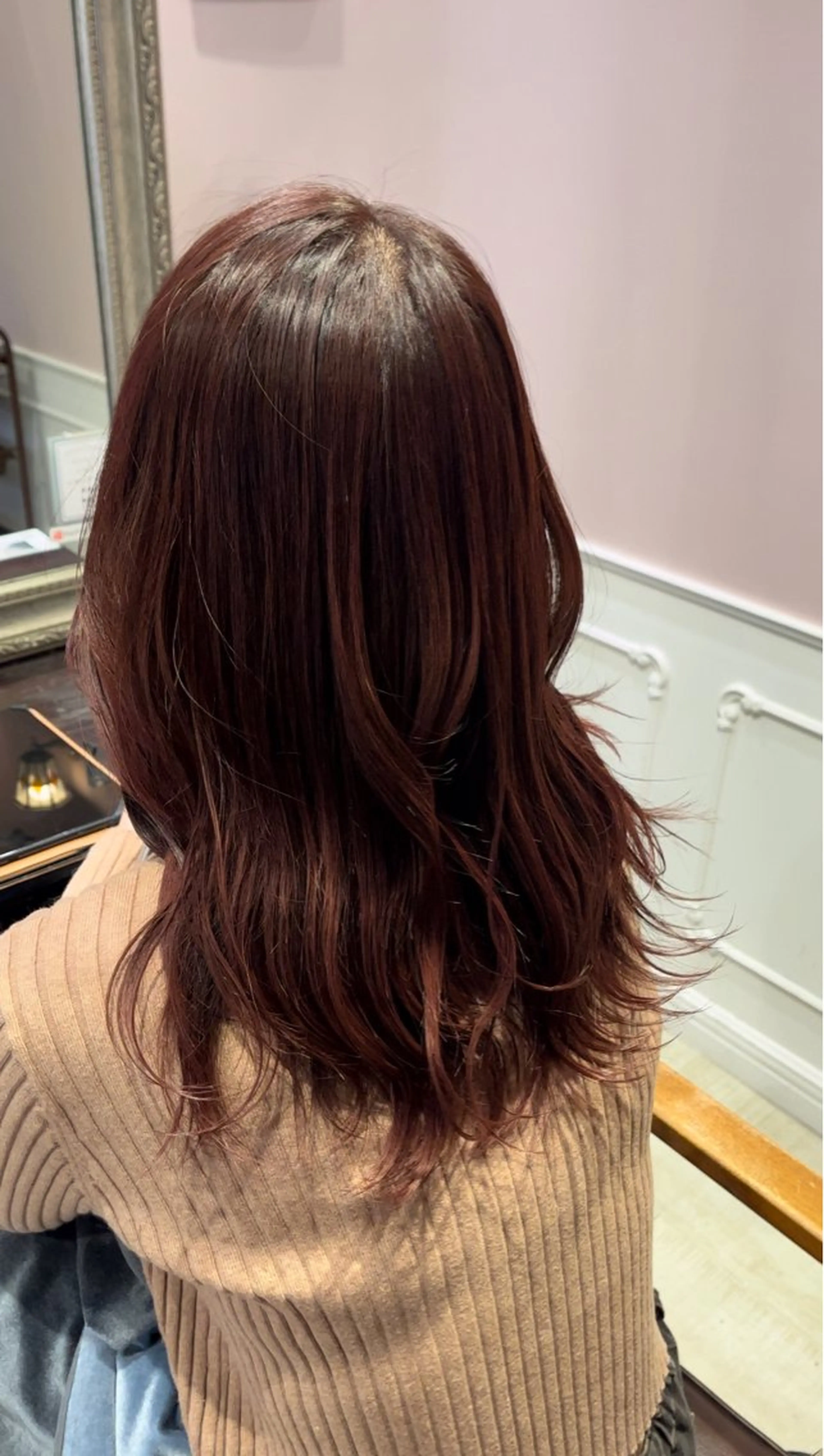 ロング カラー レッドカラー ヘアカラー レイヤー/透明感/髪 質改善/メンズ/佐藤のヘアスタイル