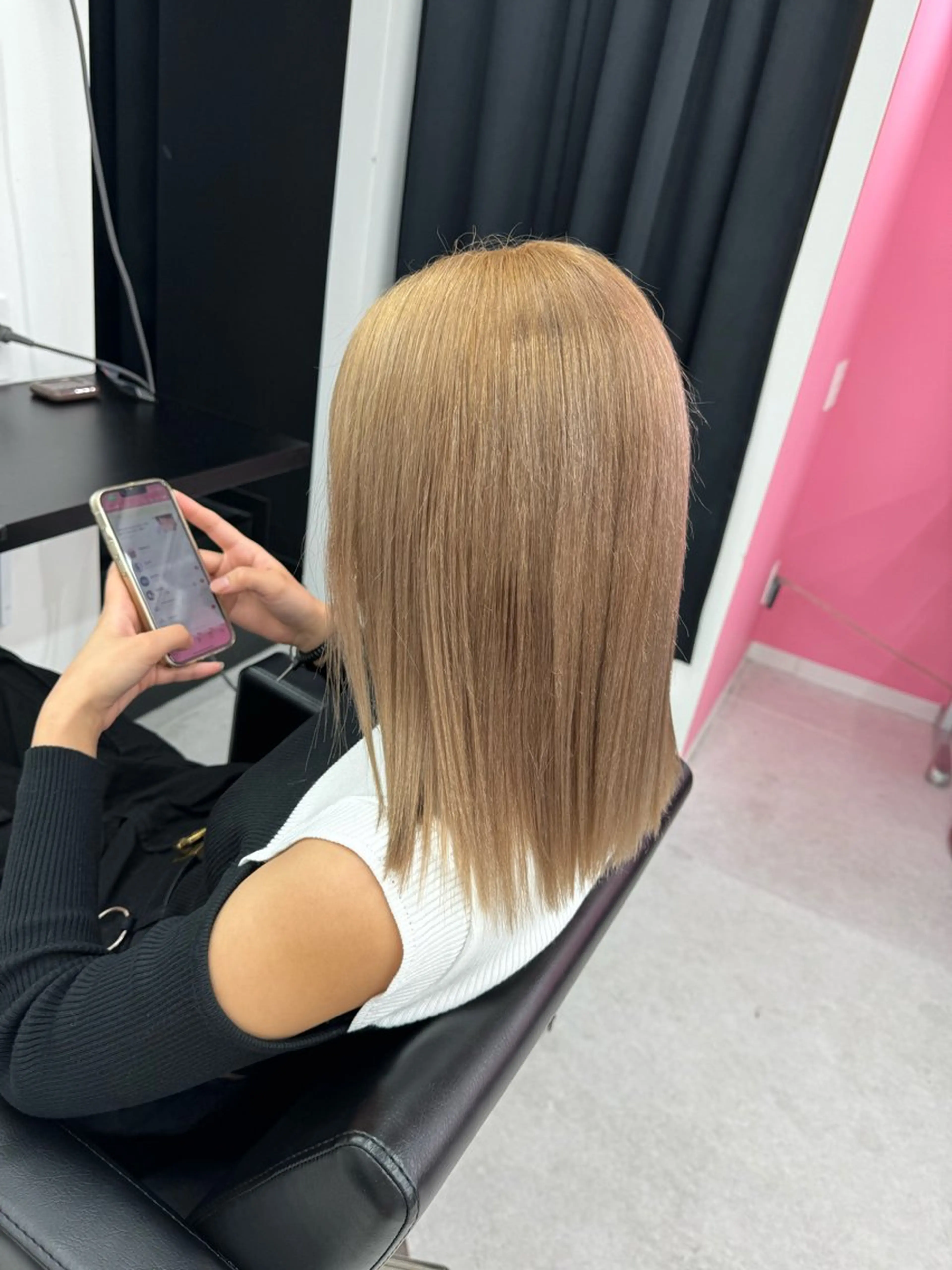 ミディアム カラー ブリーチカラー💖 rukaのヘアスタイル