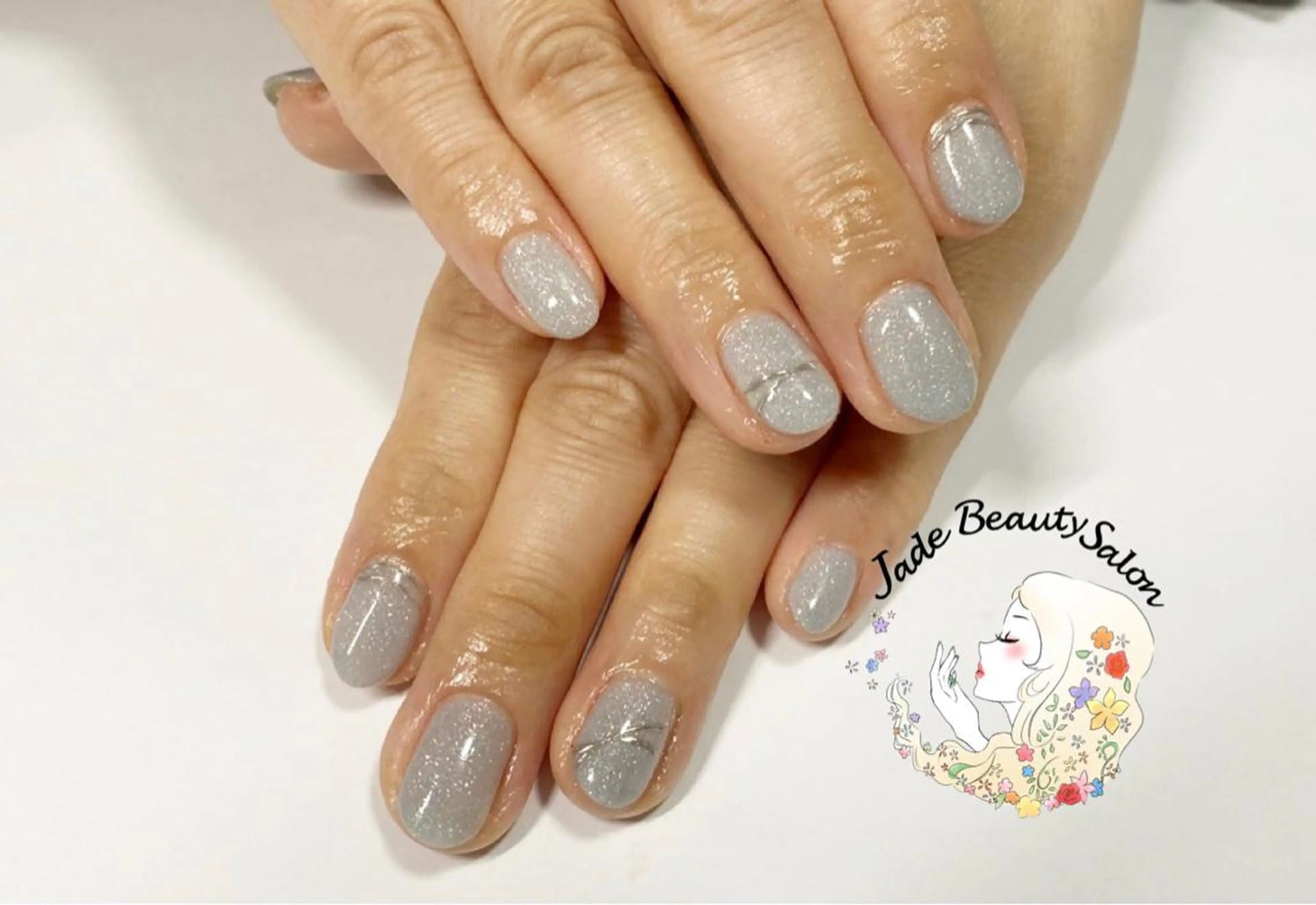 ショート ネイル シンプルネイル JadeBeauty Salonのネイルデザイン