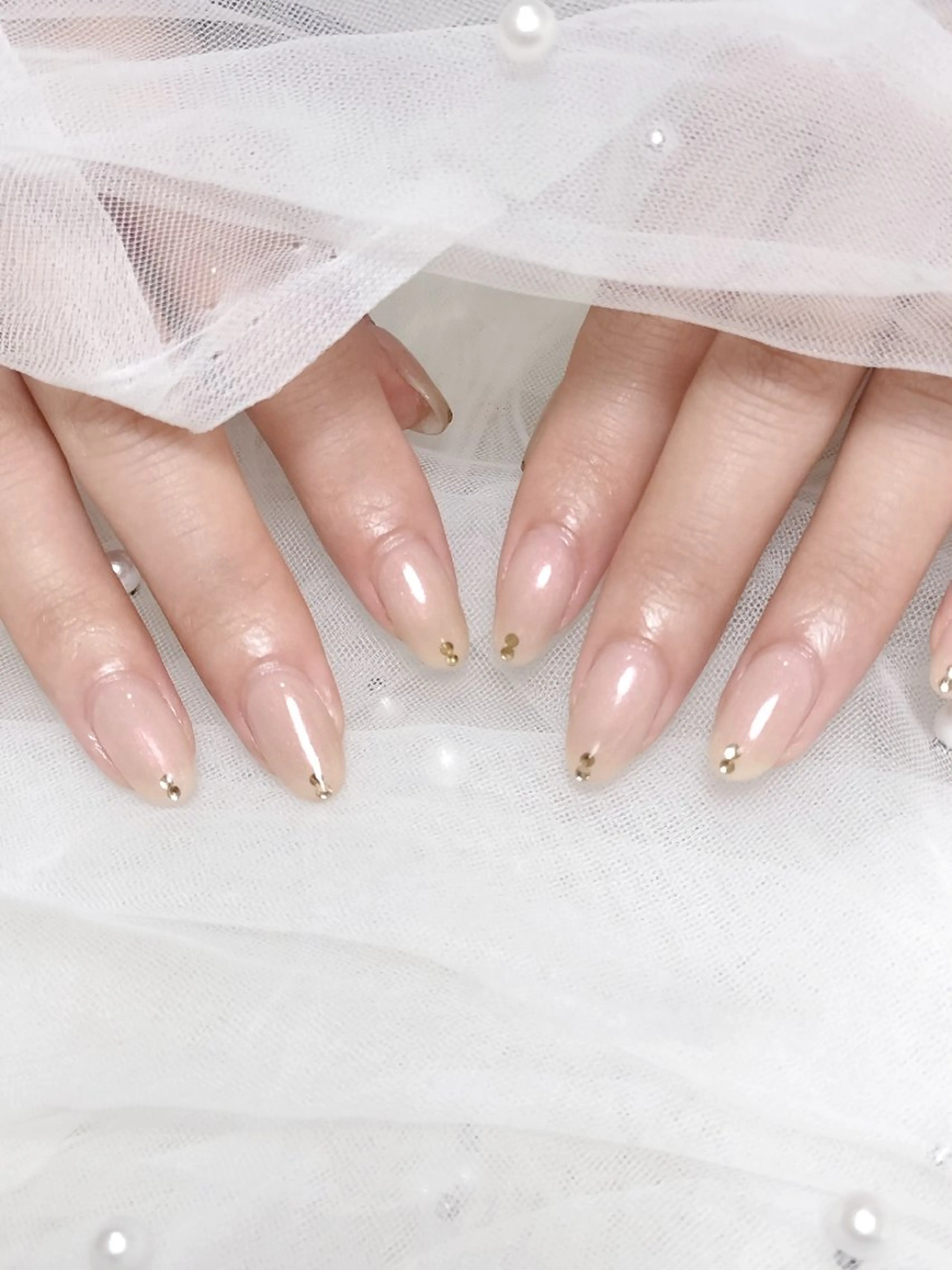 ネイル ワンカラーネイル ストーンネイル ハンドネイル MAKI🎀Nail 堺筋本町/心斎橋のネイルデザイン