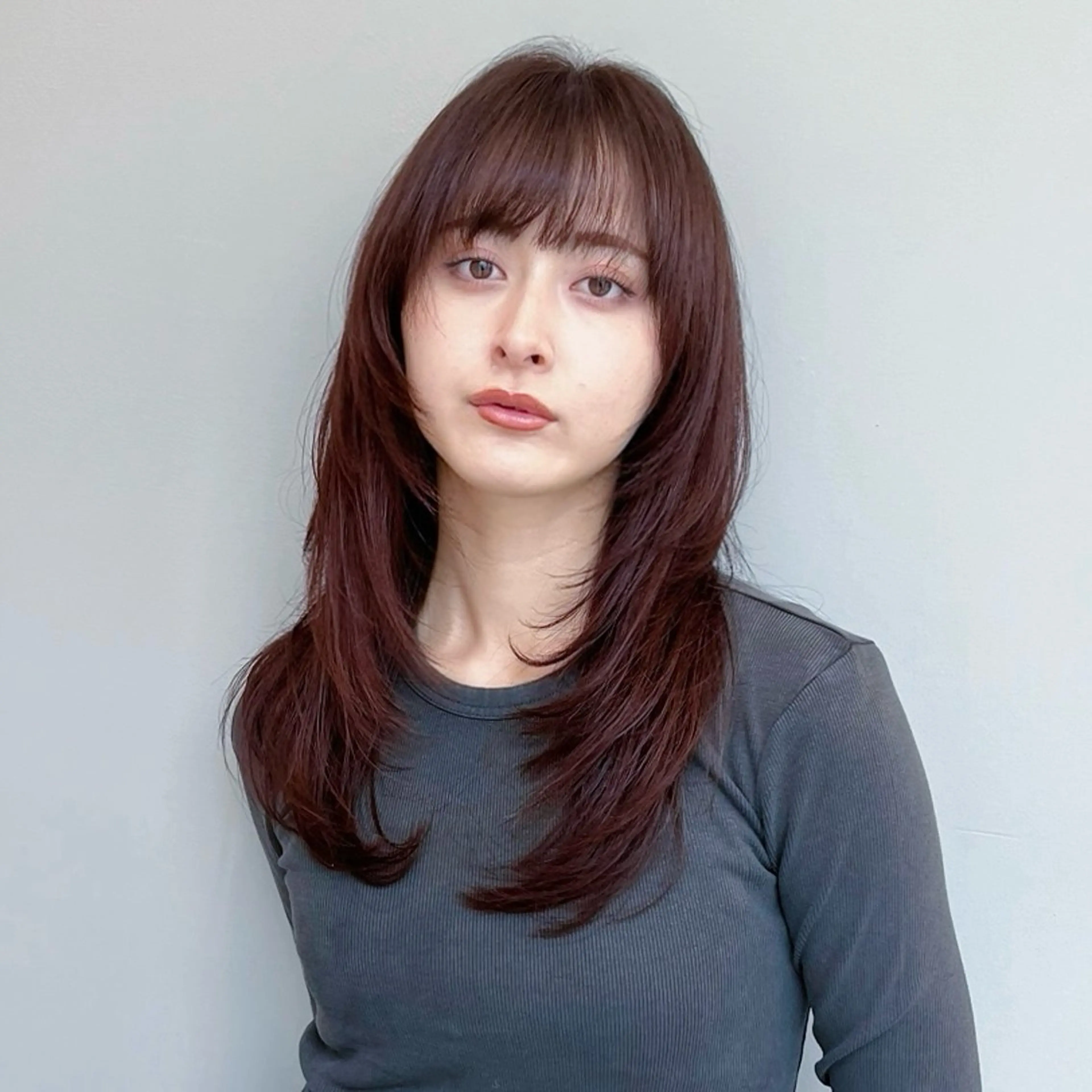 セミロング TRICCA 銀座所属・奏羽　"ショート ・ボブ ・レイヤー"のヘアスタイル