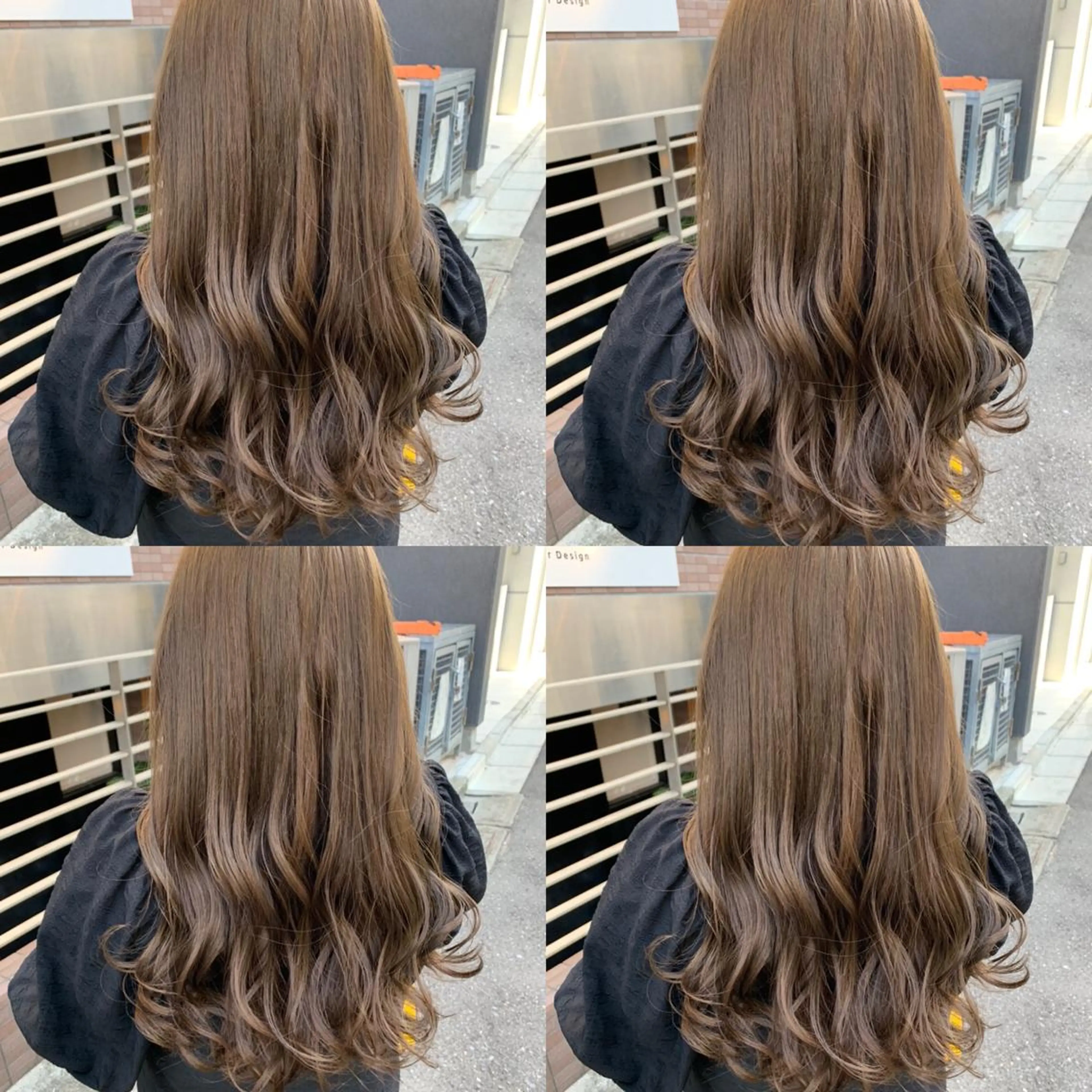 ロング カラー ベージュカラー オリーブベージュ カット ヘアカラー トリートメント ✨髪質改善✖︎韓国 レイヤー✨ナカムラのヘアスタイル