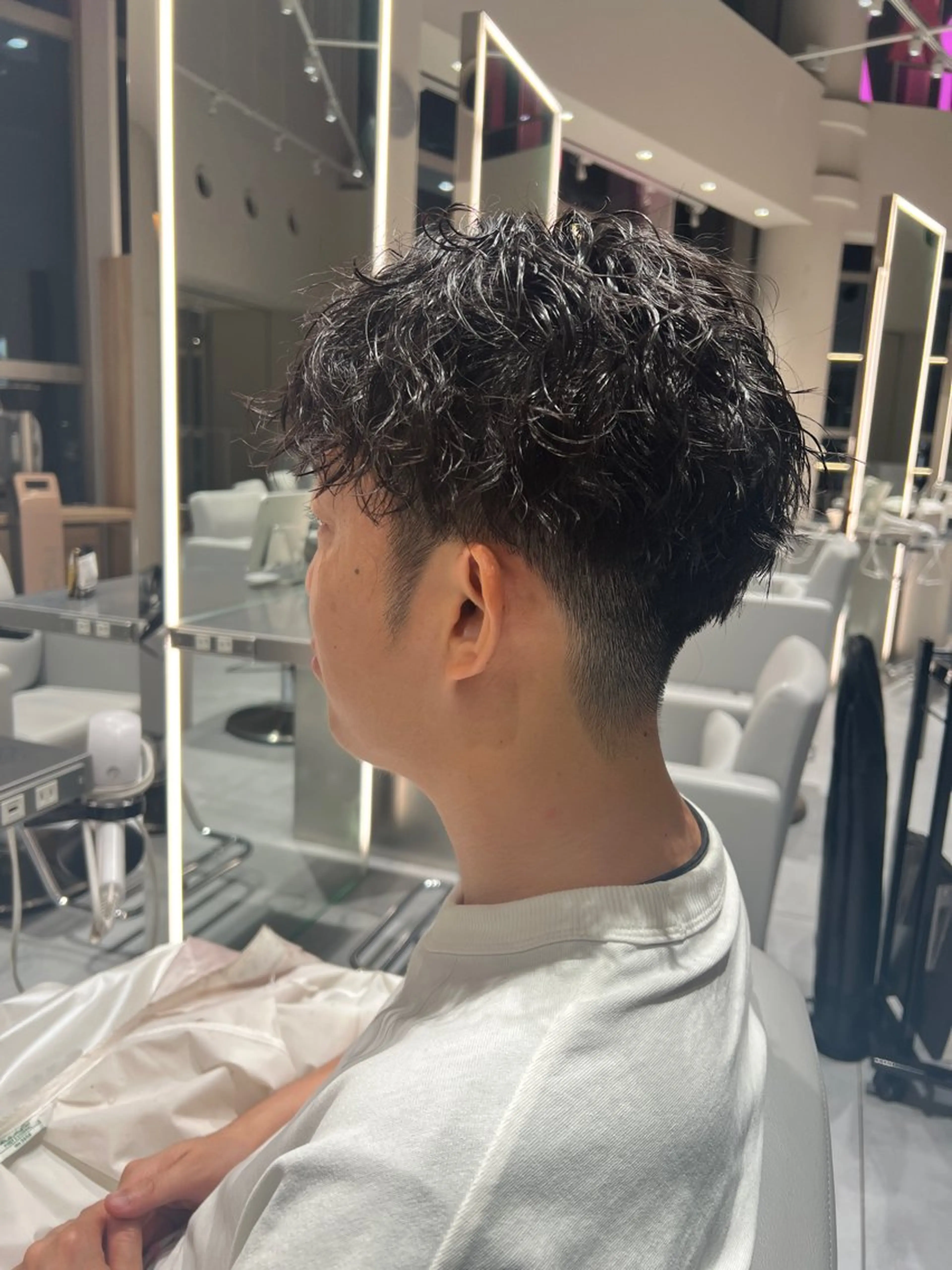 パーマ メンズ メンズパーマ ツイストスパイラルパーマ スパイラルパーマ kako ショート ボブのヘアスタイル