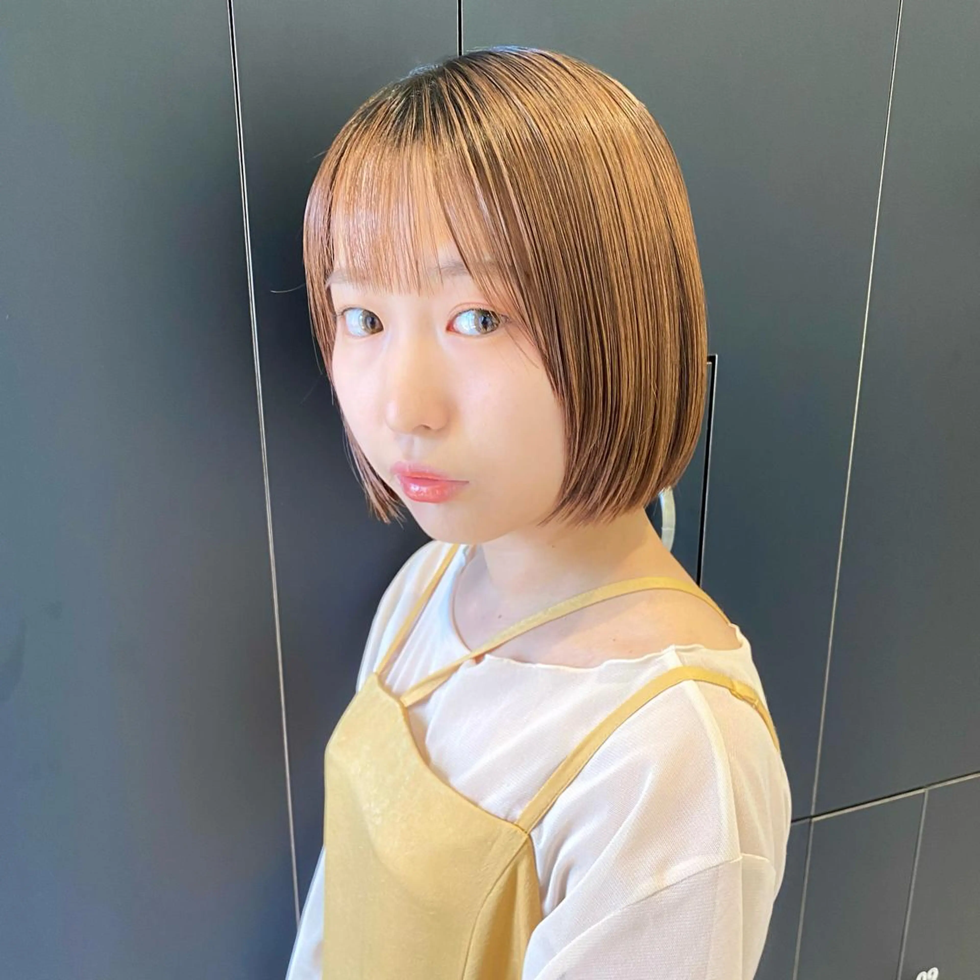 ショート カラー パーマ ヘアアレンジ メンズ キッズ ネイル マツエク・マツパ アイブロウ 髪質改善水素TR× レイヤーカット/熊澤のヘアスタイル