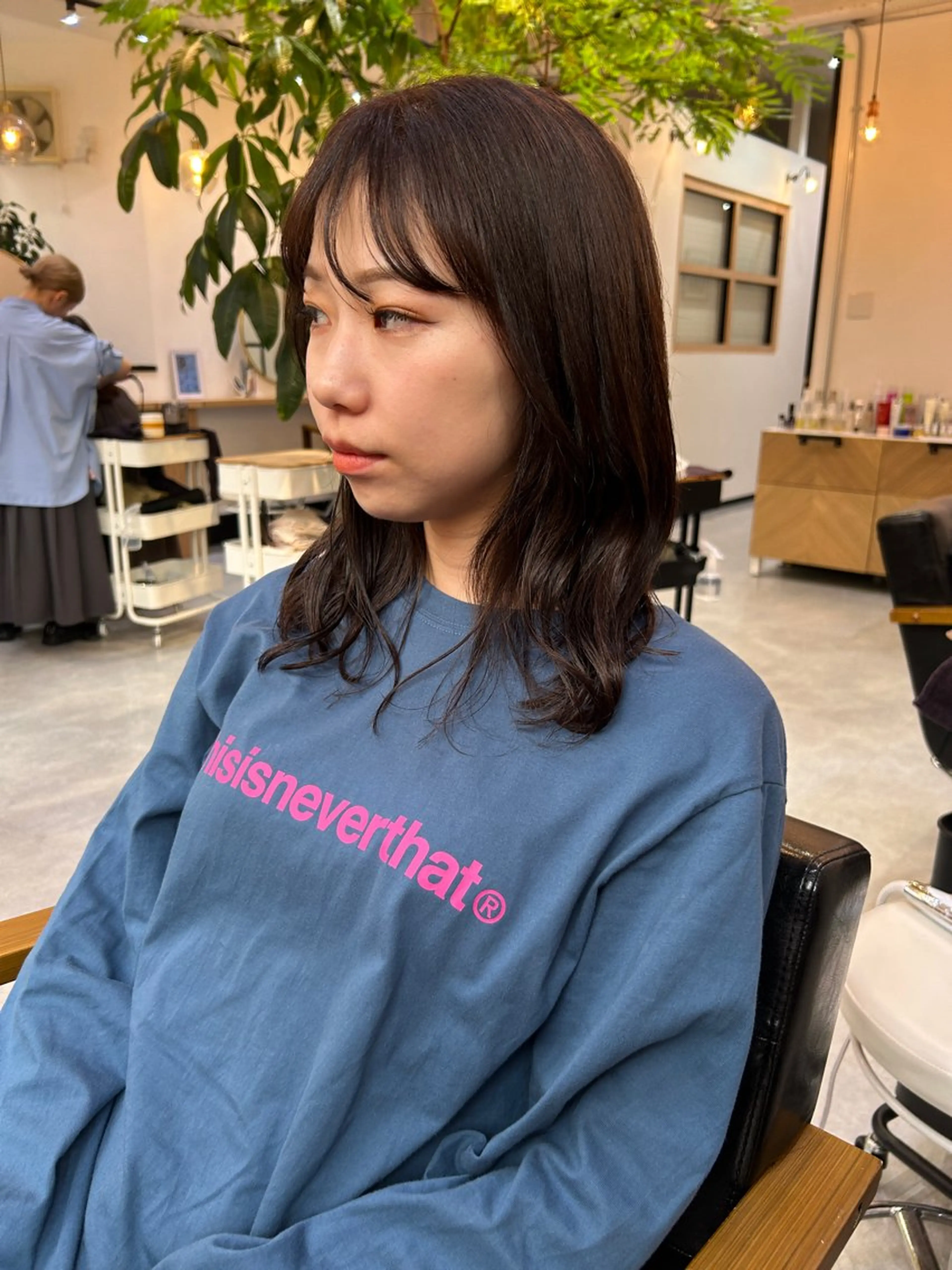 セミロング カラー ヘアカラー トリートメント CARICIA 白木 由里加のヘアスタイル