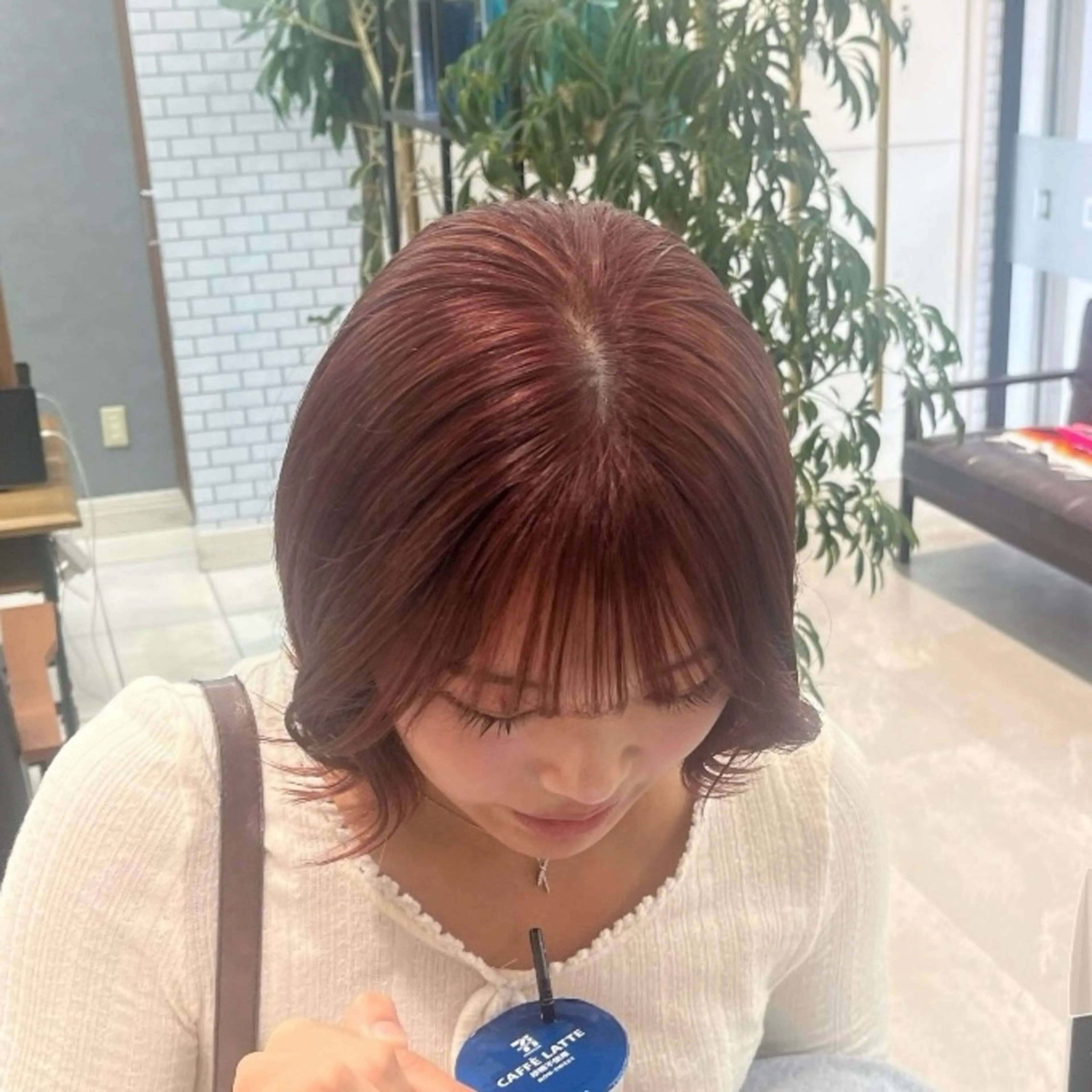 カラー ブリーチ ブリーチなしカラー レイヤーカット🩶/ 暖色カラー🎀/麻咲のヘアスタイル