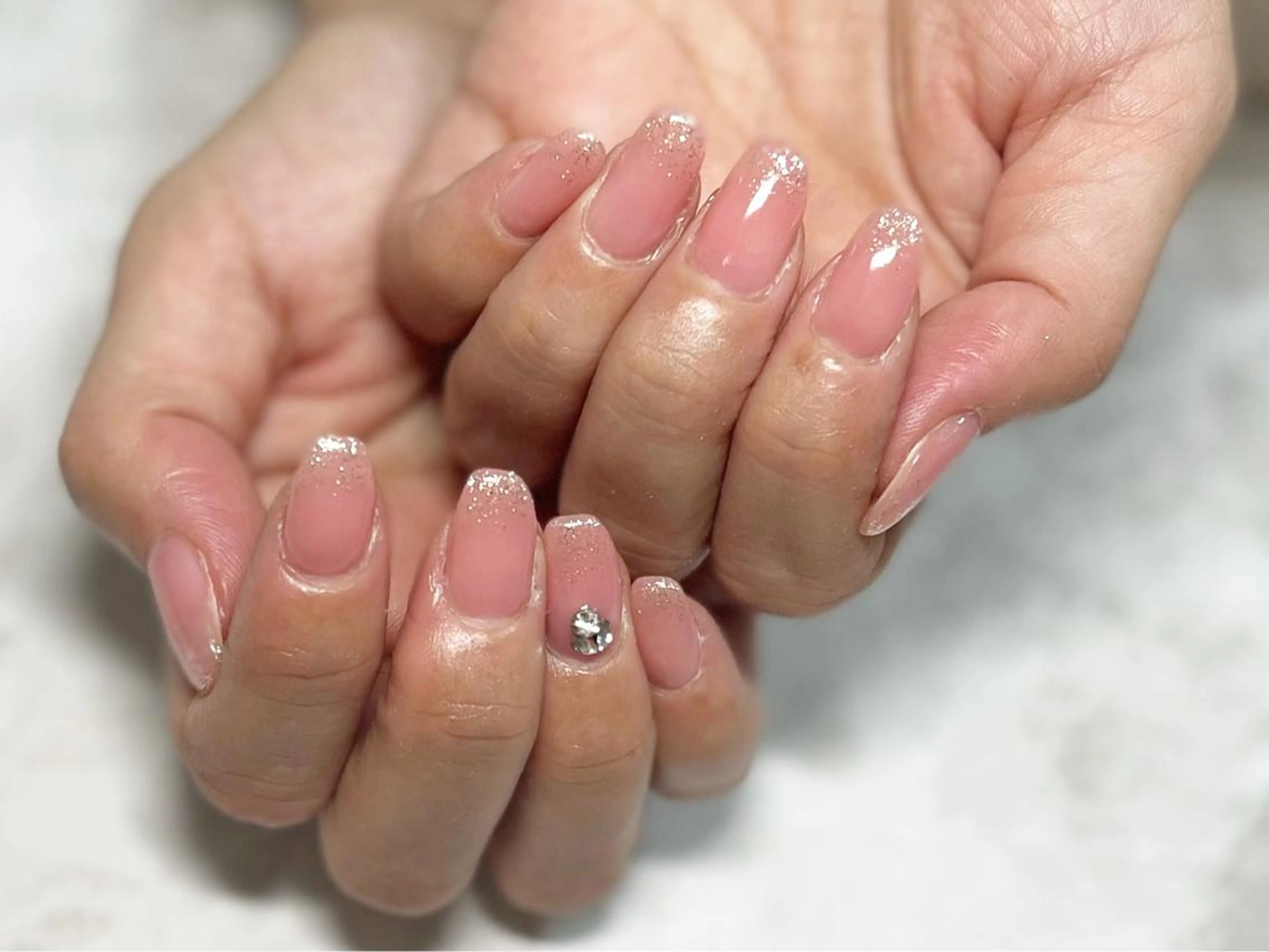 ネイル フットネイル ニュアンスネイル ピンク シンプルネイル 春ネイル ネイル フフラ所属・nail fufla ♡yamane♡のネイルデザイン
