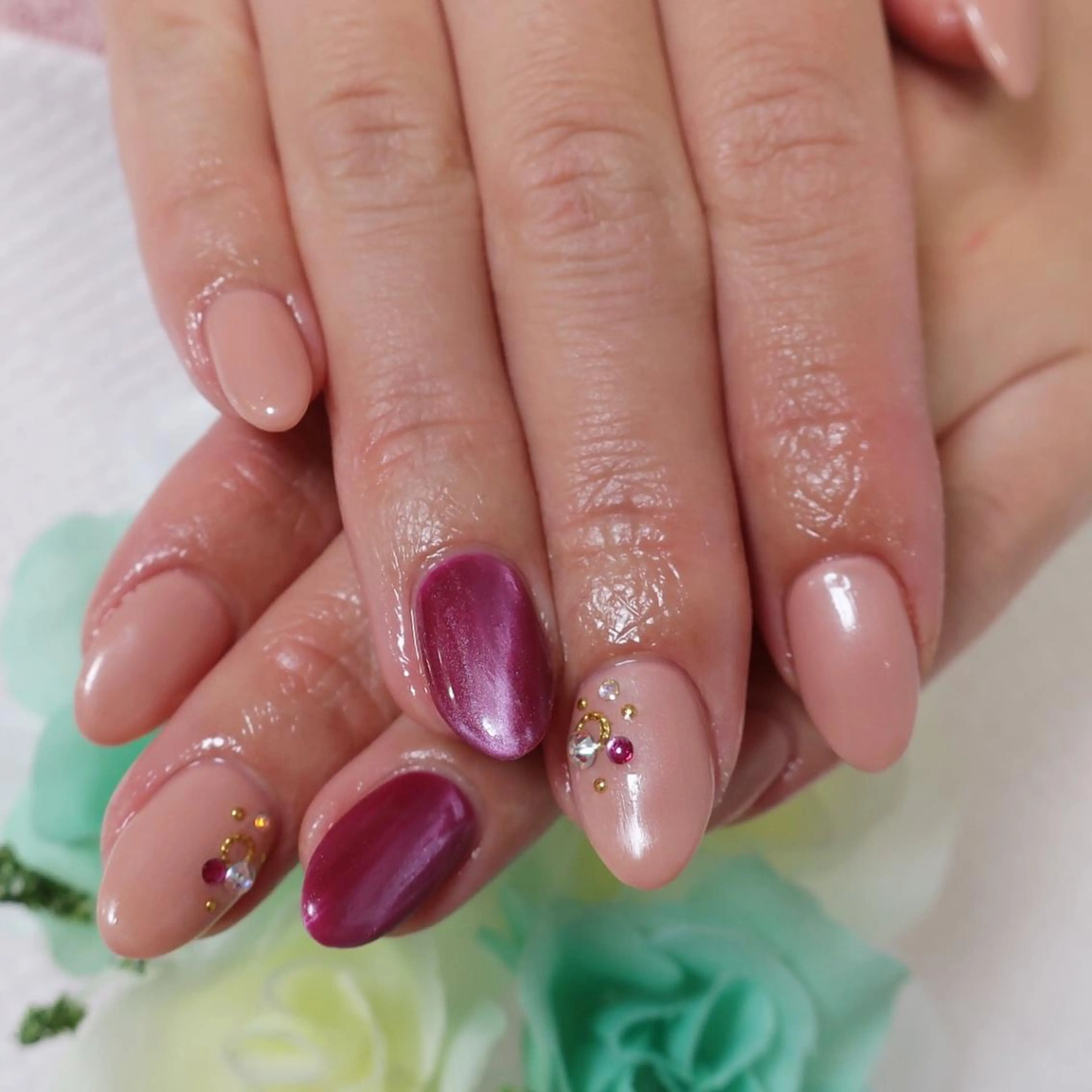 ネイル アートネイル シンプルネイル つきかわ ともみのネイルデザイン