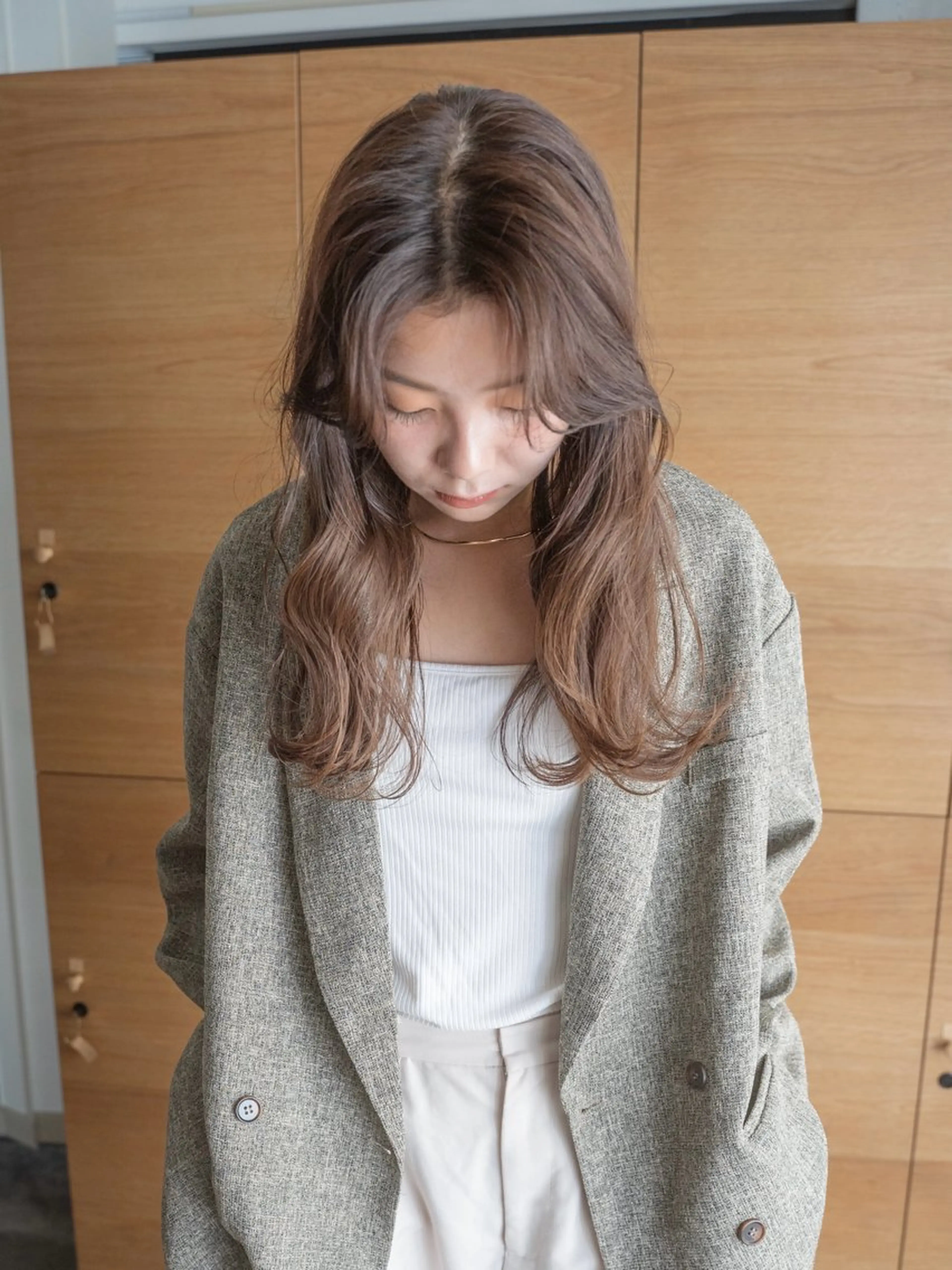 ロング カット ヘアカラー トリートメント 仙田 遥のヘアスタイル